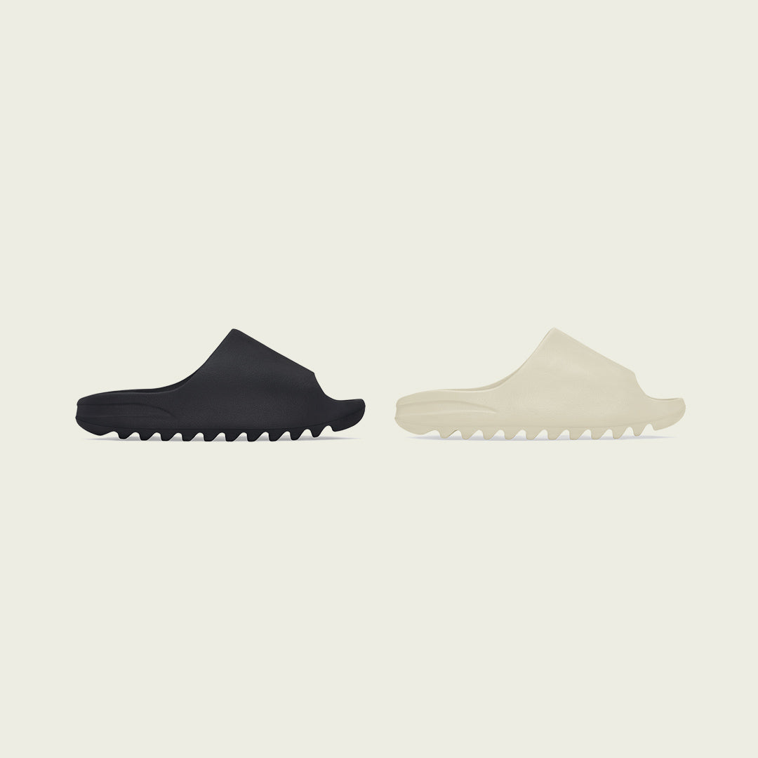 adidas Yeezy Slide "Onyx" and "Bone" The Darkside Initiative adidas Yeezy Slide "Onyx" and "Bone" The Darkside Initiative