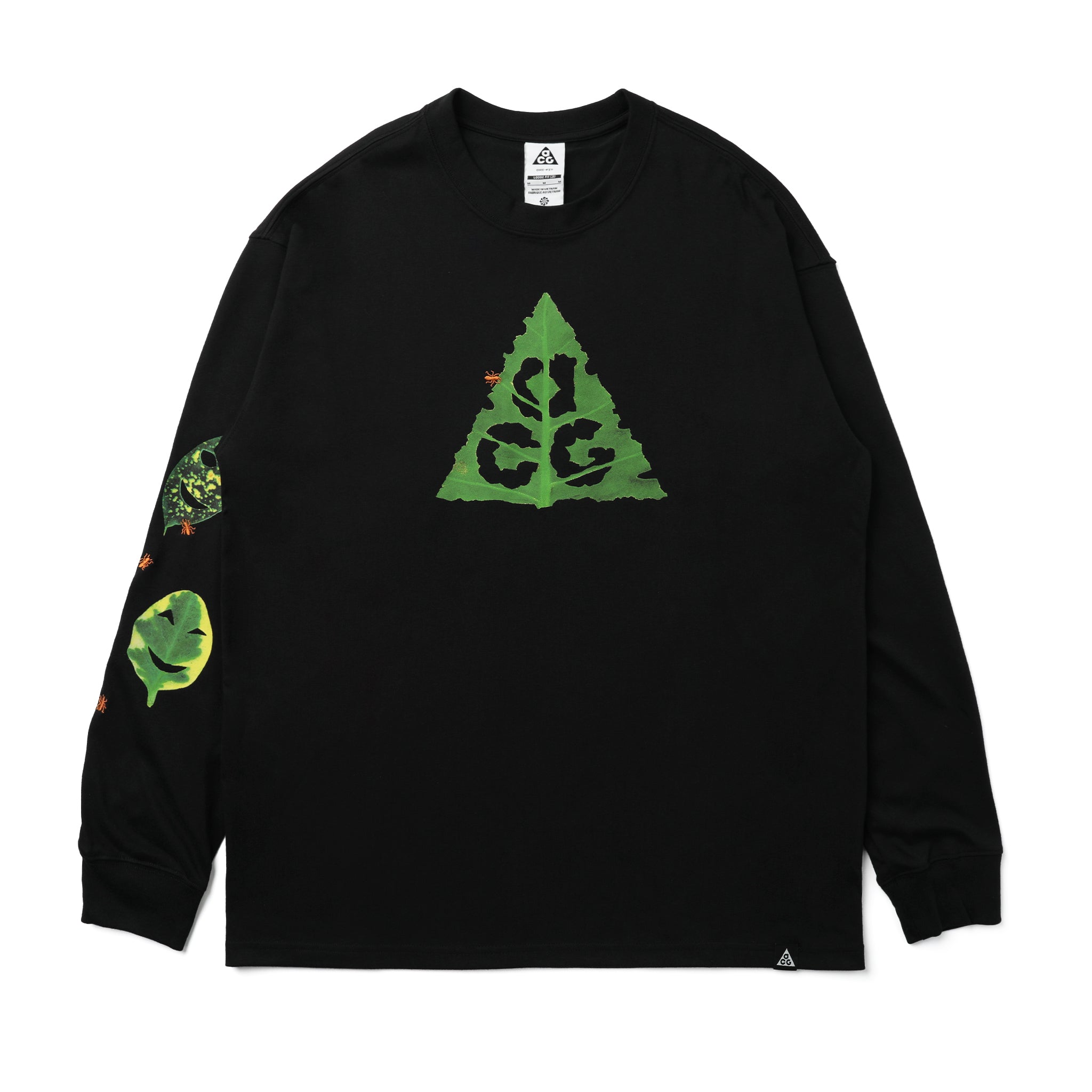 HJ0802-010] Nike ACG Leaf L/S T-Shirt Black (Black) – The
