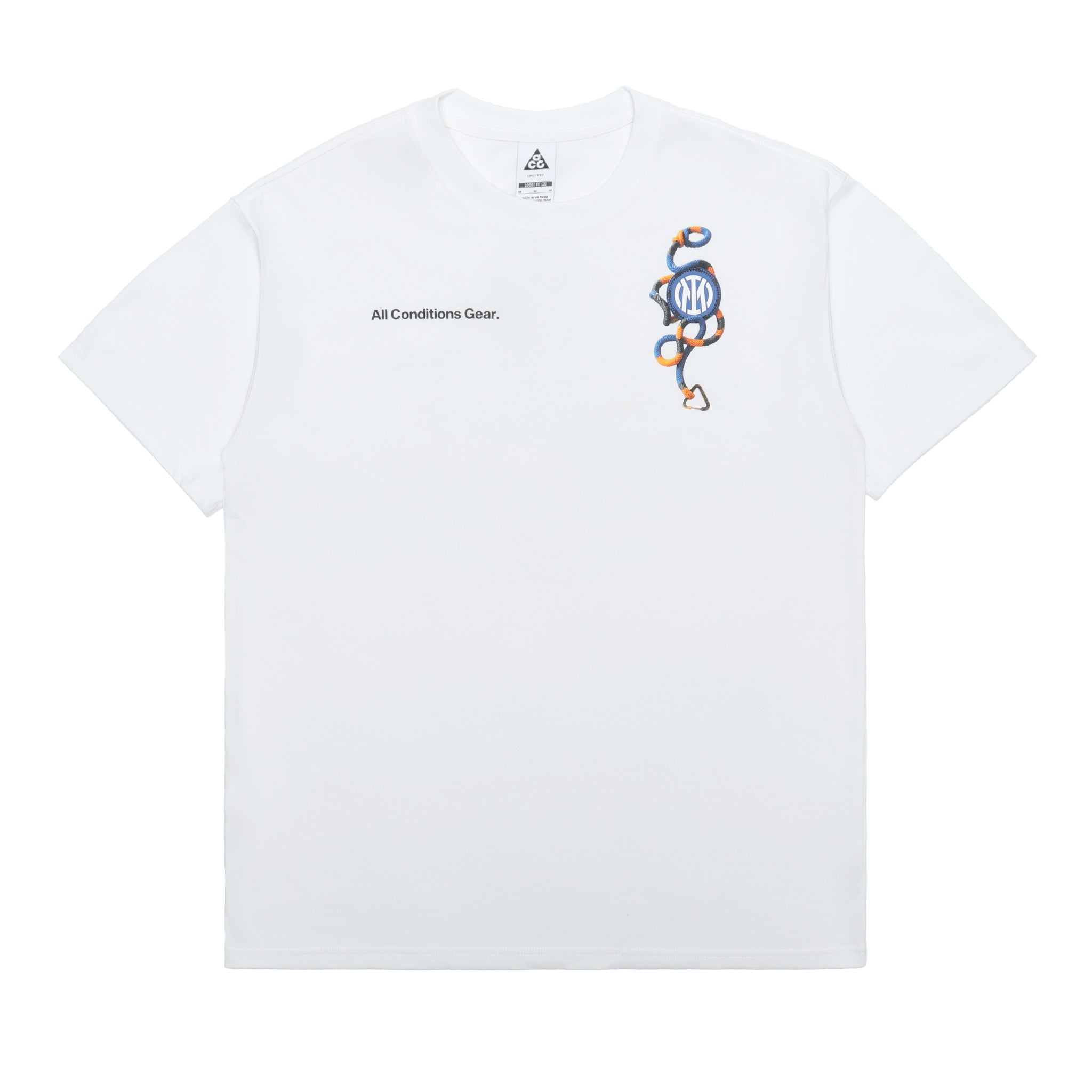 all conditions gear t shirt IF0513-100] Nike ACG Inter Milan T-Shirt (White) – The Darkside Initiative