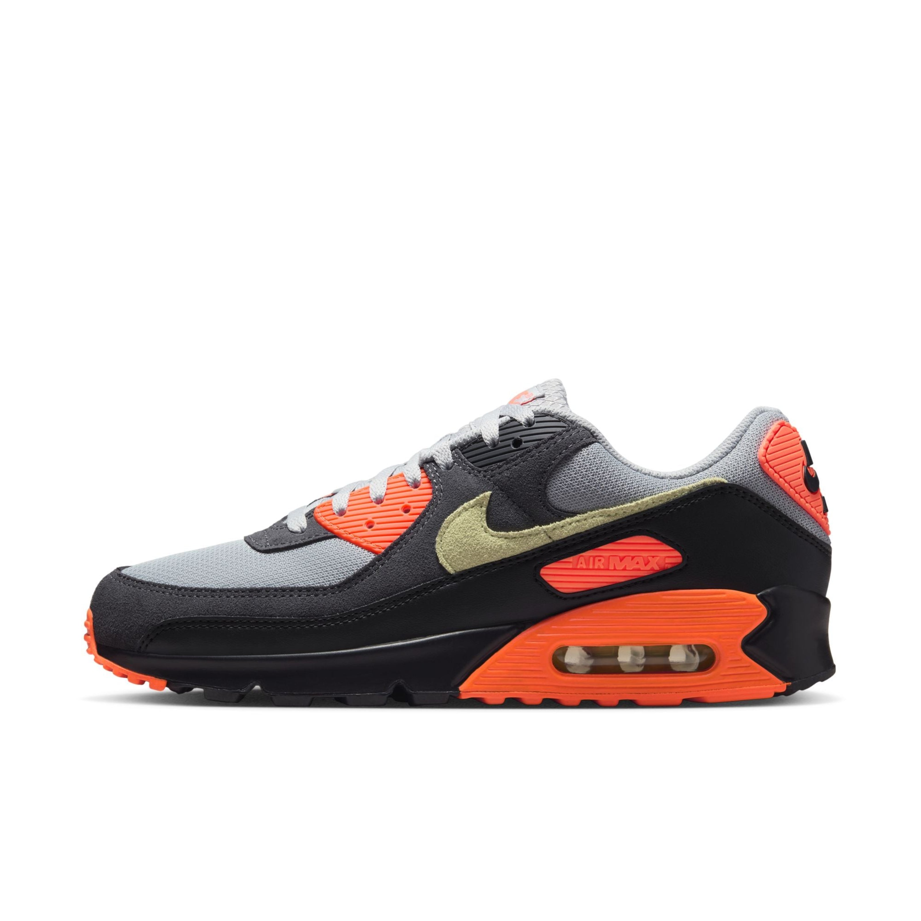 DM0029-018] Nike Air Max 90 'Hyper Crimson' (Light Smoke Grey