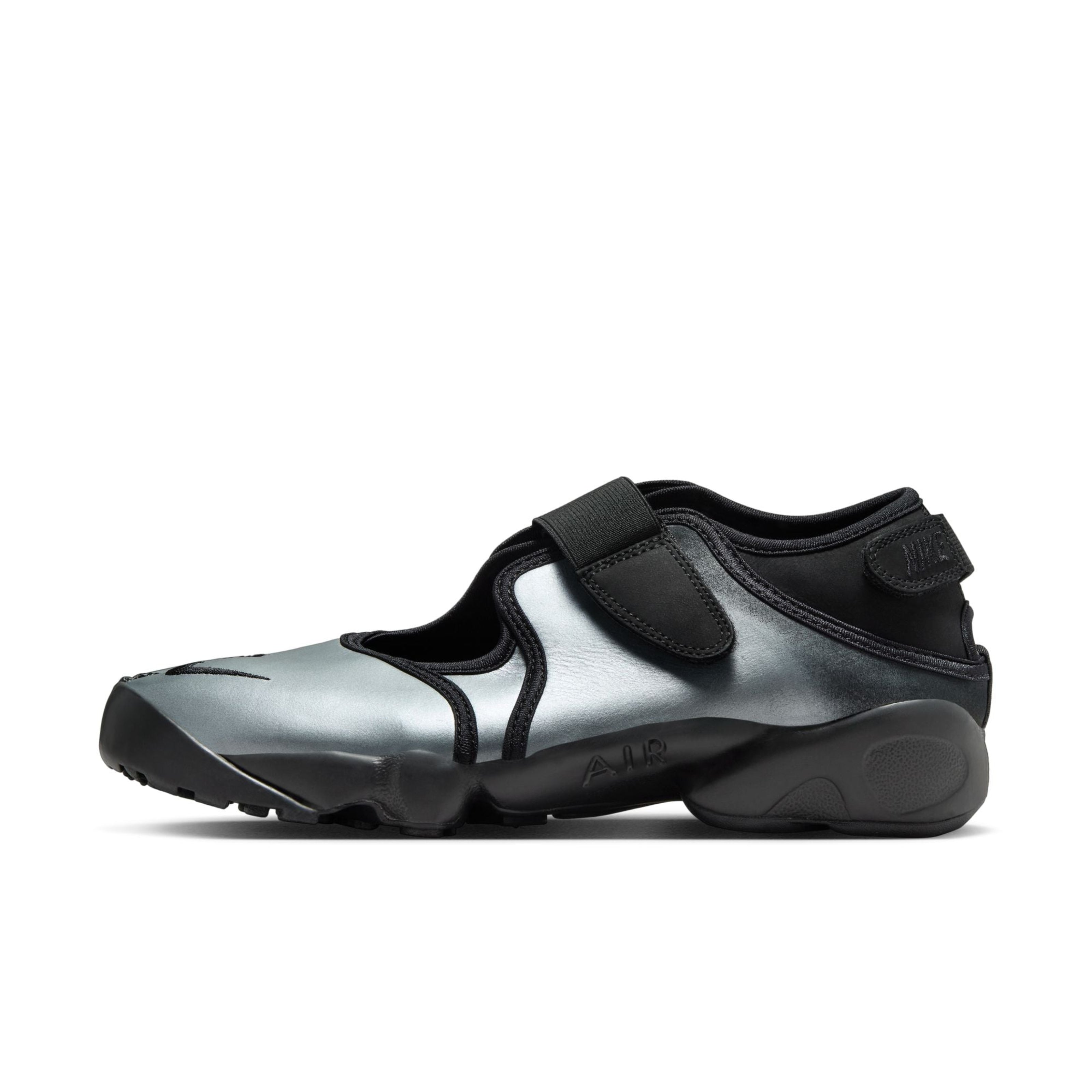 IH3656-095] Women's Nike Air Rift Leather Metallic Silver