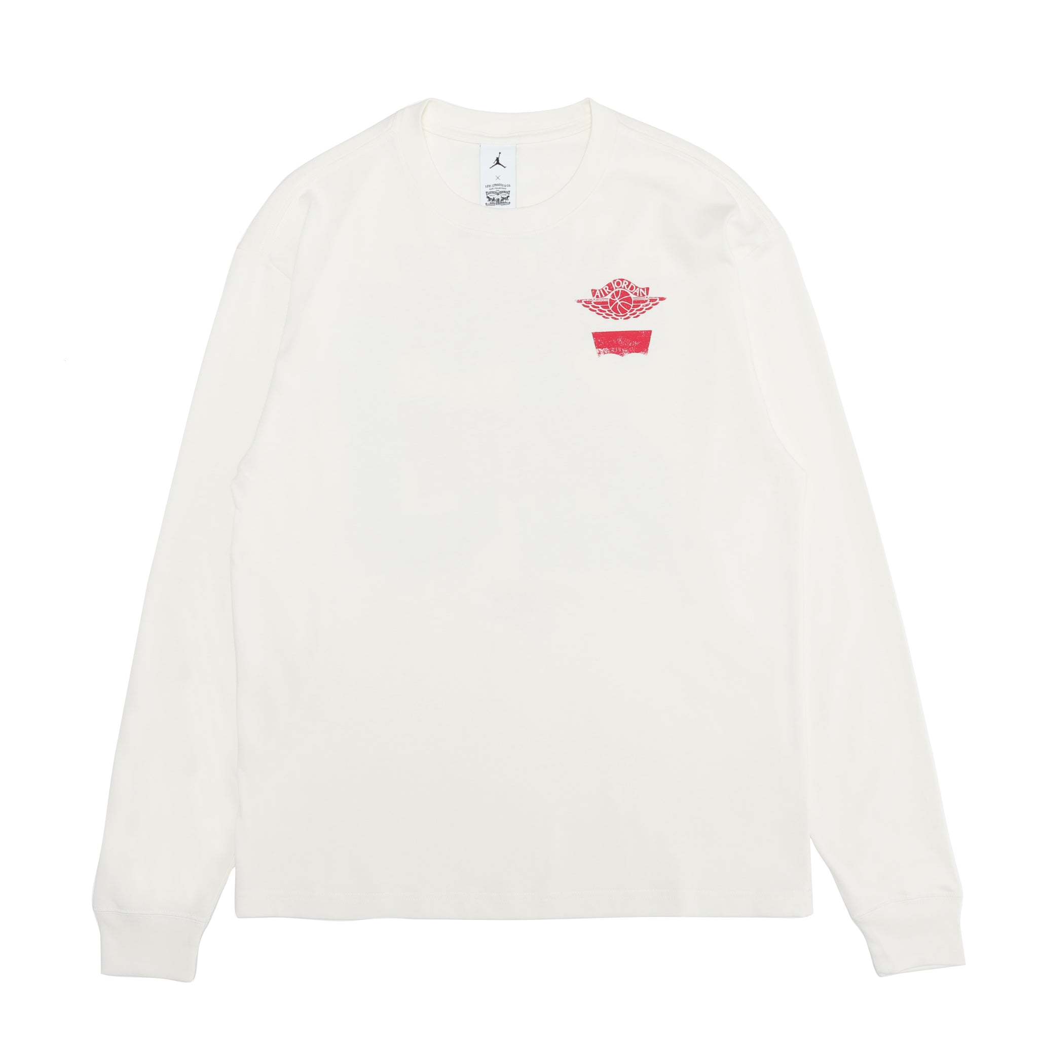 IM6730-110] Jordan x Levi's Long Sleeve T-Shirt (Pale Ivory, Black