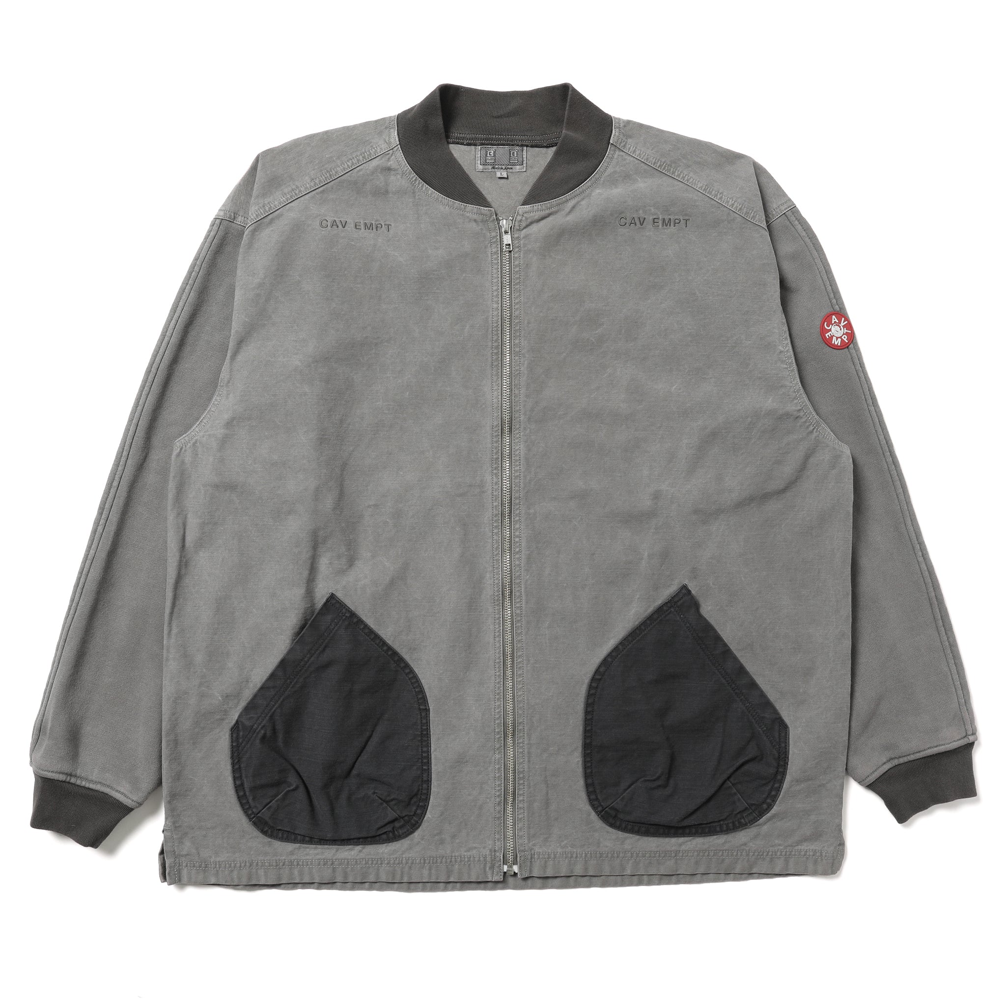 CES29JK14] Cav Empt Overdye Jersey Sleeve Zip Jacket (Khaki) – The