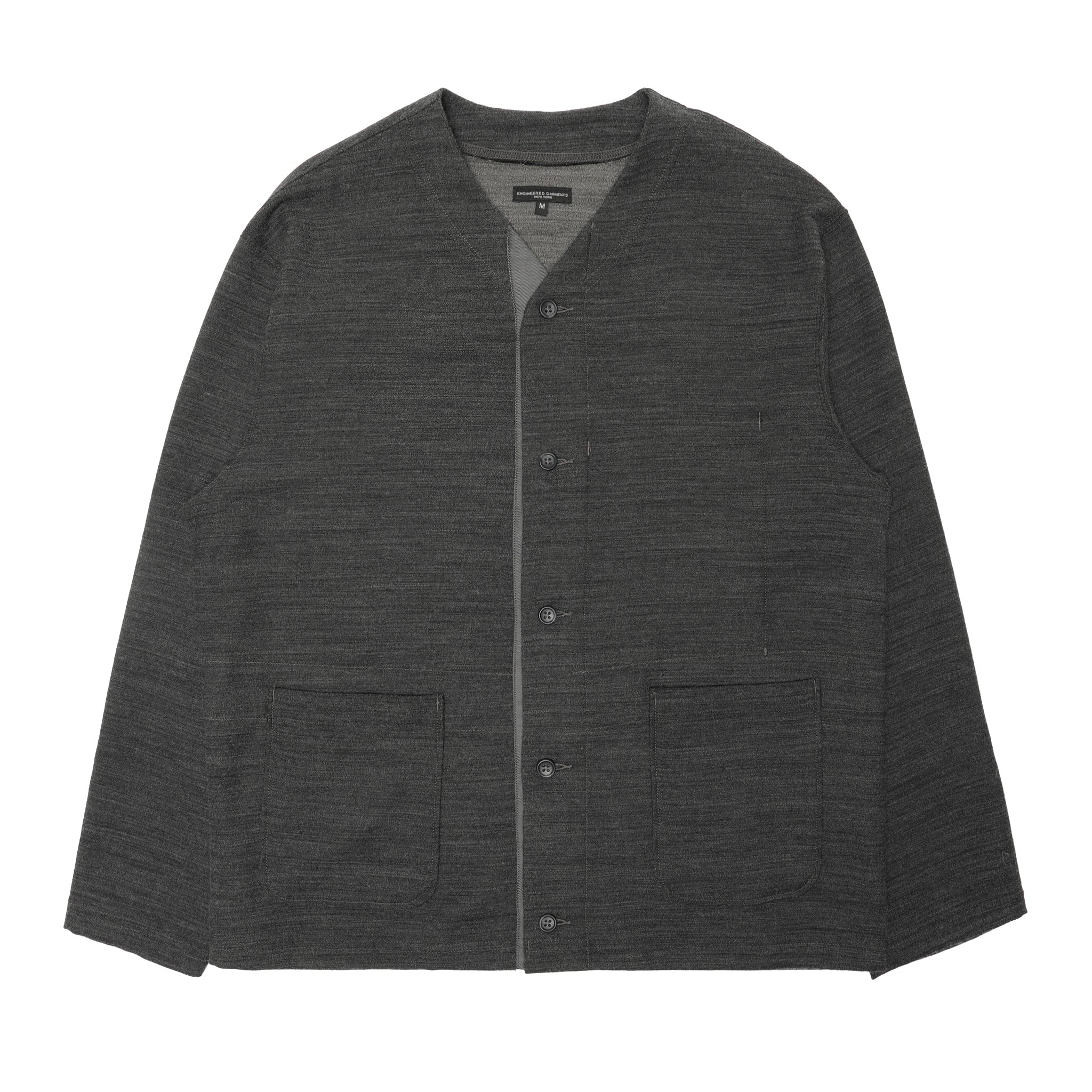 トップス ENGINEERED GARMENTS Knit Cardigan Engineered Garments Knit Cardigan, Grey – Glasswing