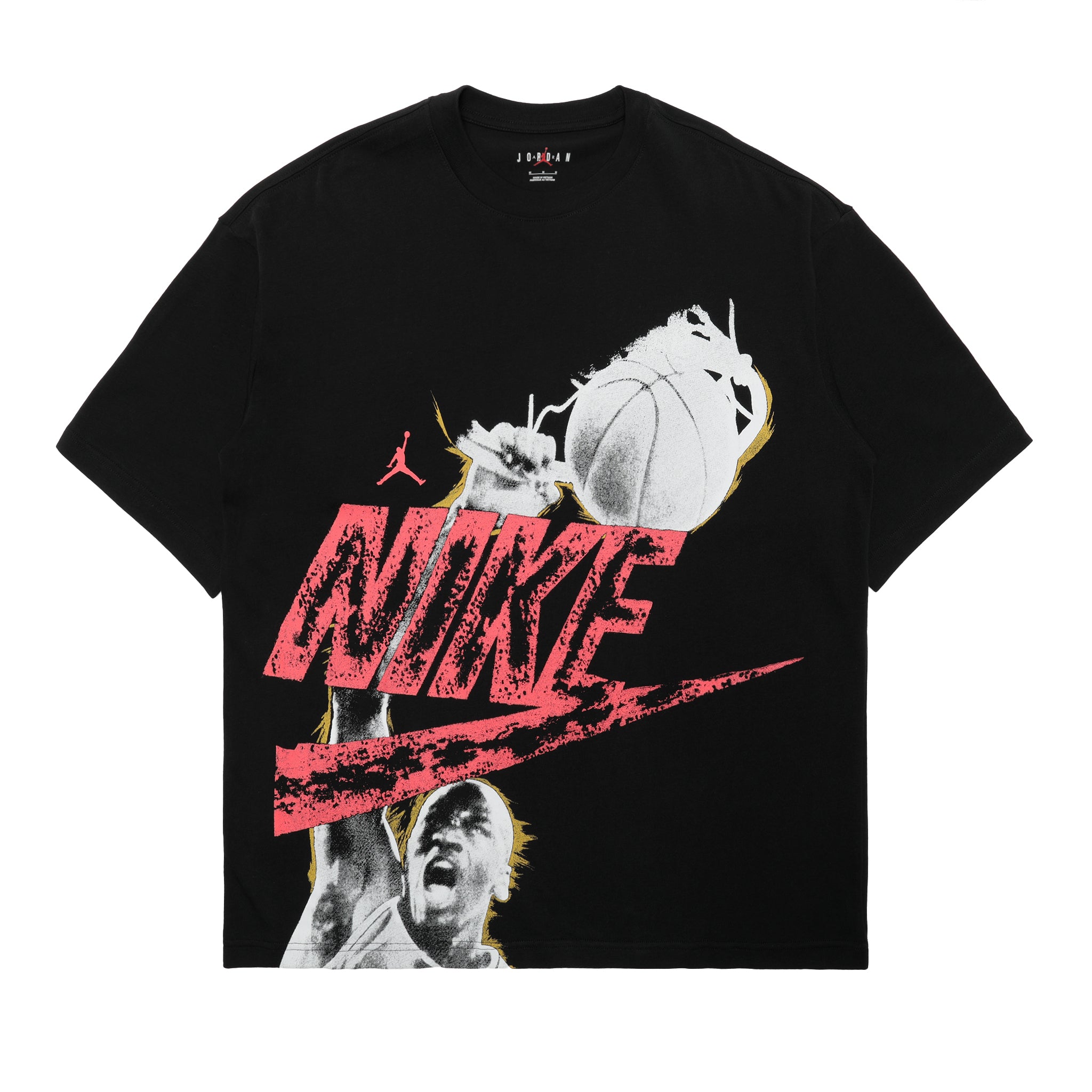 HQ9093-010] Jordan Reissue Oversized T-Shirt Black (Black, Infared