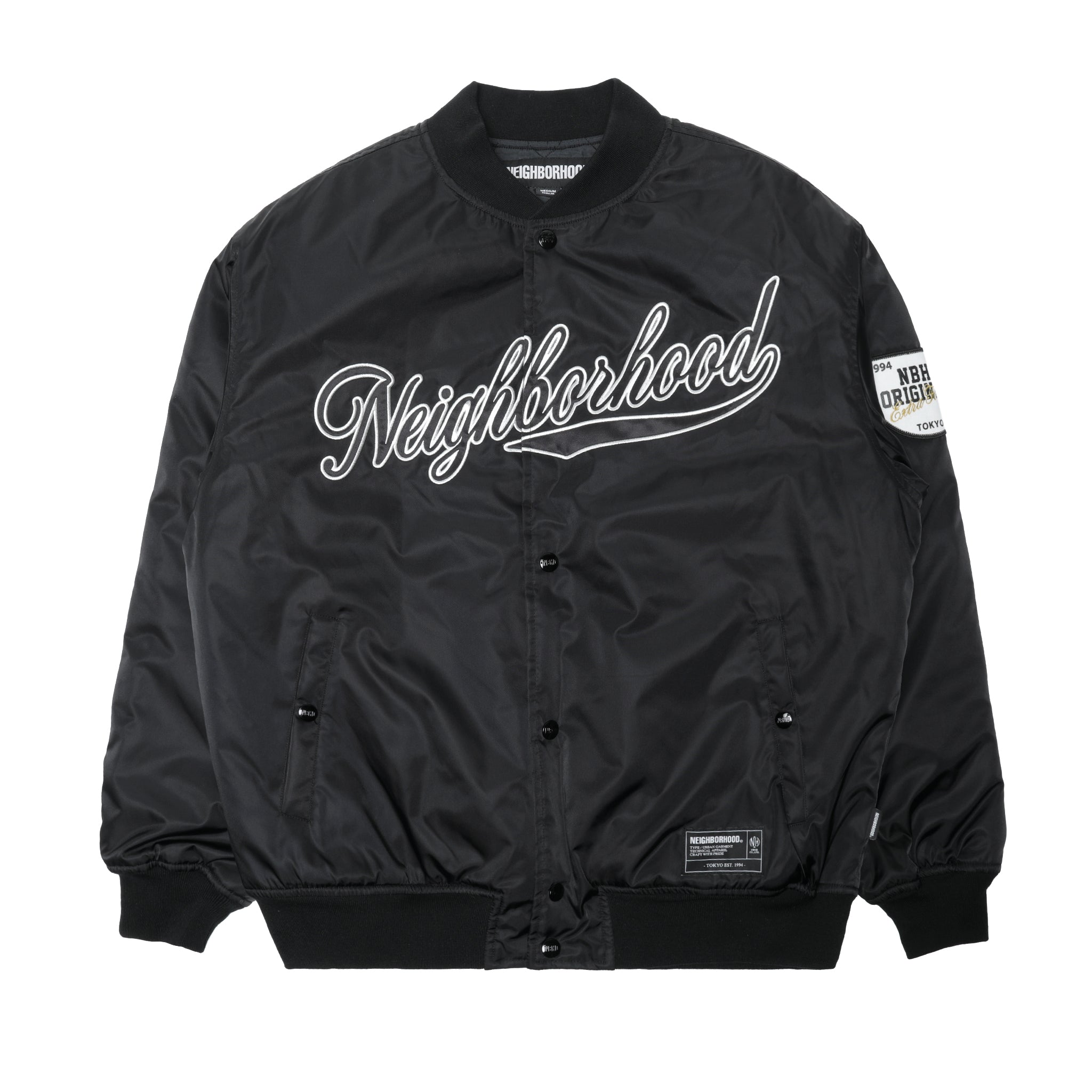 252TSNH-JKM04] Neighborhood Baseball Jacket (Black) – The Darkside