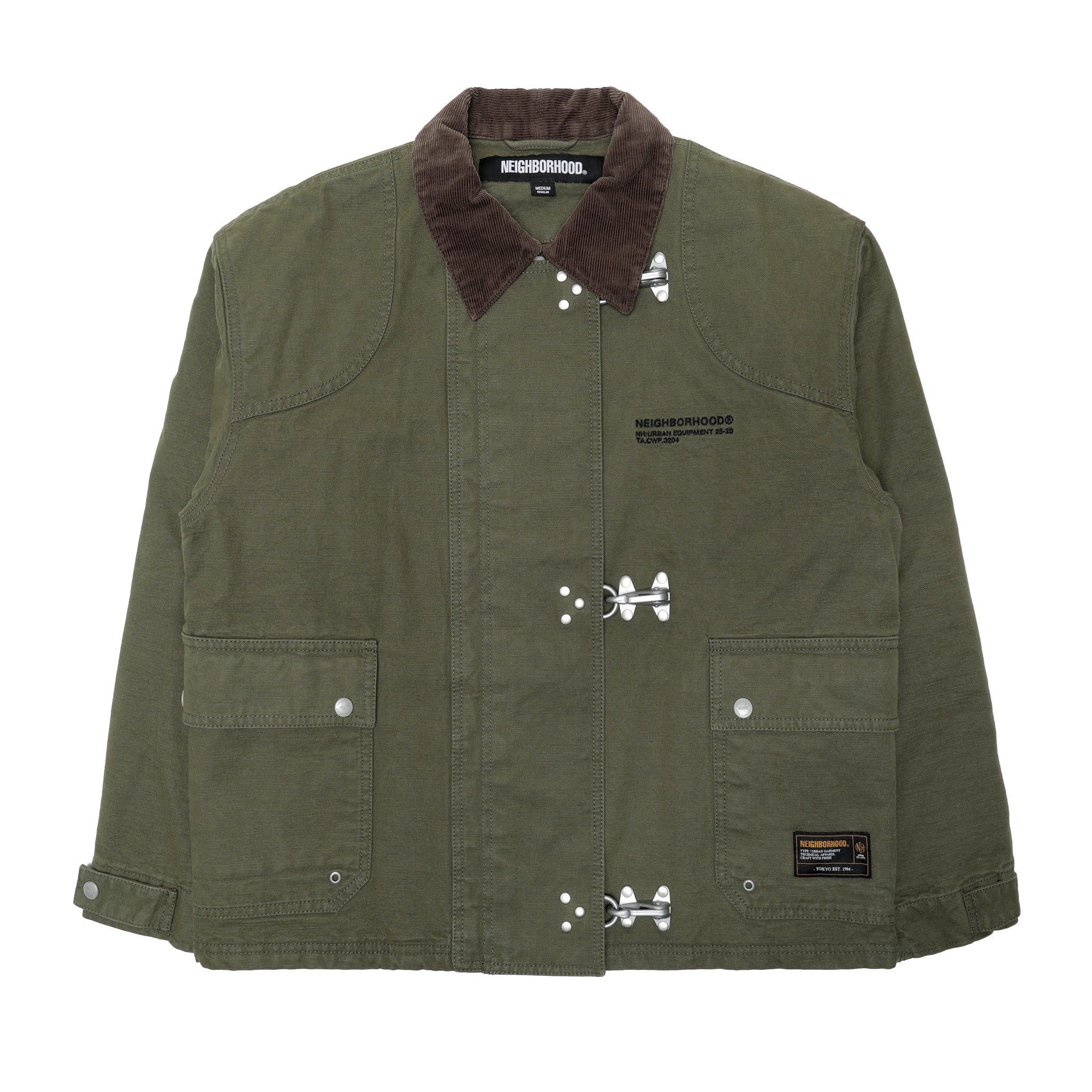 252AQNH-JKM02] Neighborhood Fireman Jacket (Olive Drab) – The