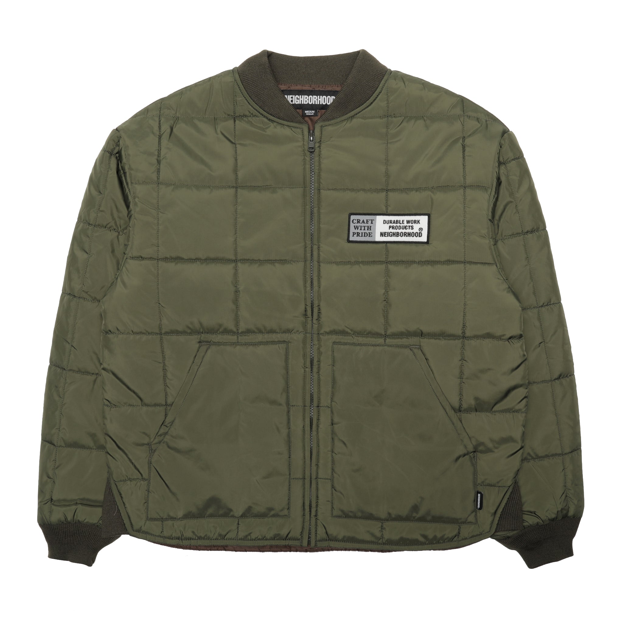 252TSNH-JKM10] Neighborhood Reversible Padded Jacket (Olive Drab