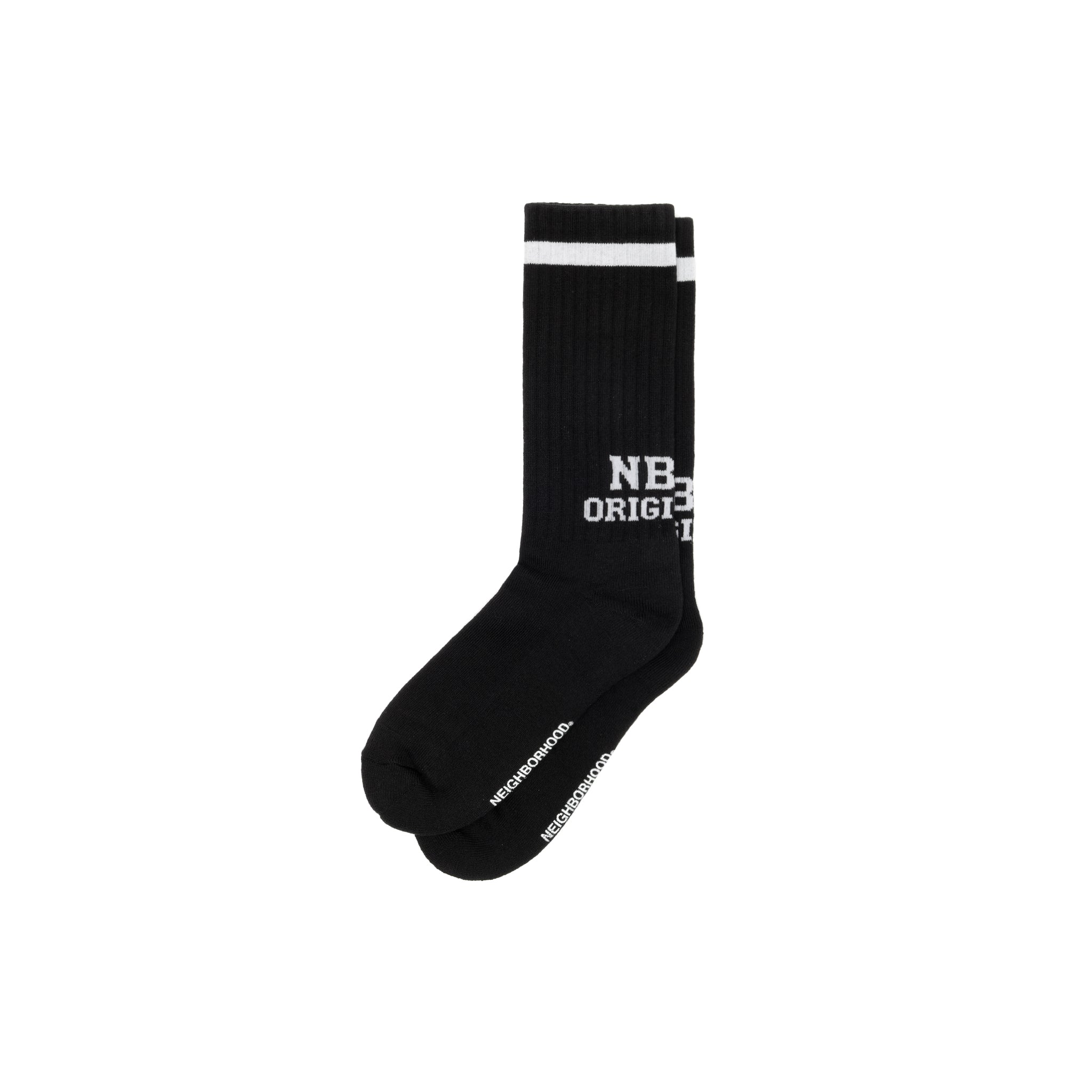 【NEIGHBORHOOD】LOGO SOCKS 251WINH-UWM01] Neighborhood Logo Line Socks (Black) – The