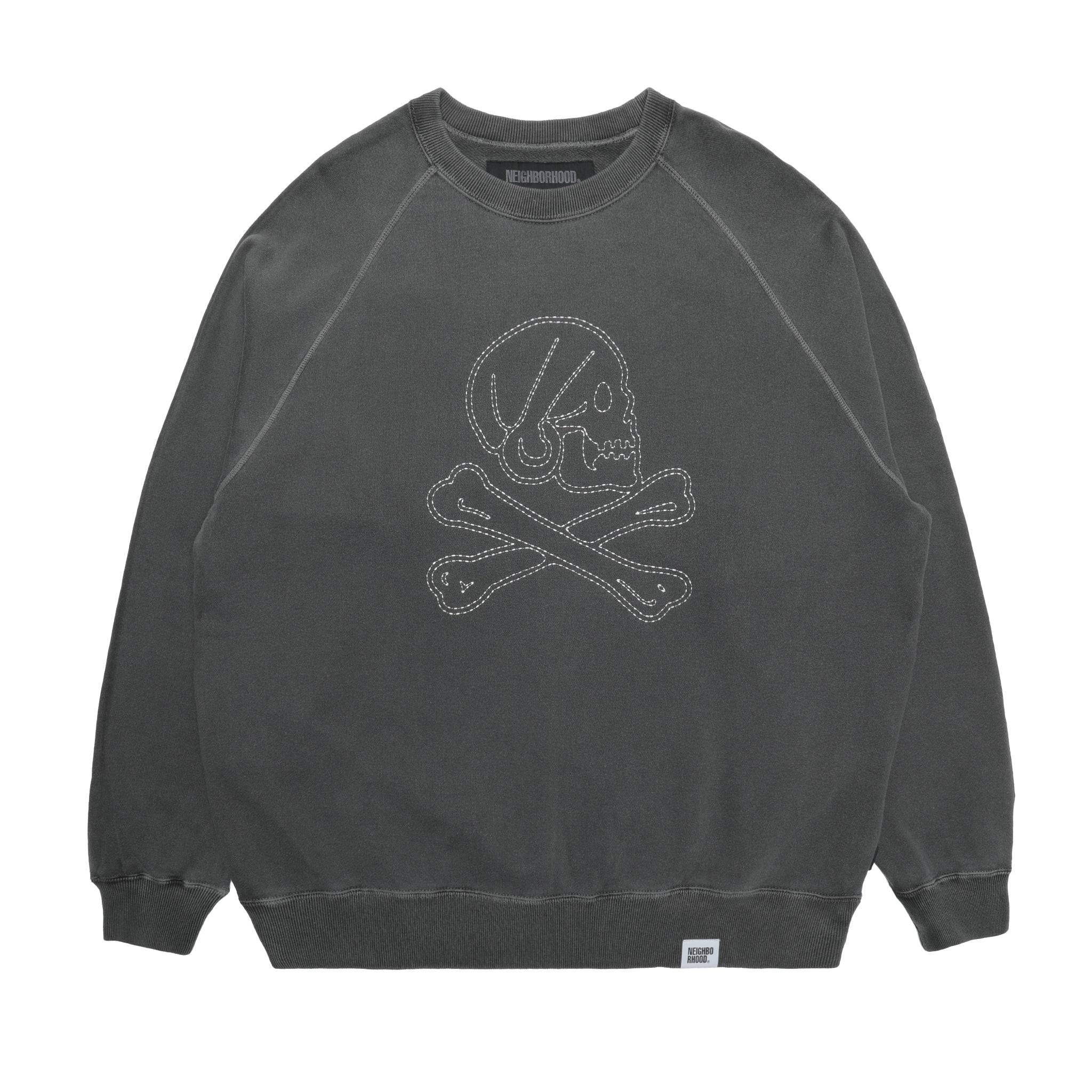 25SS NEIGHBORHOOD PIGMENT DYED スウェット 252FPNH-CSM04] Neighborhood Pigment Dyed Sweatshirt LS (Black