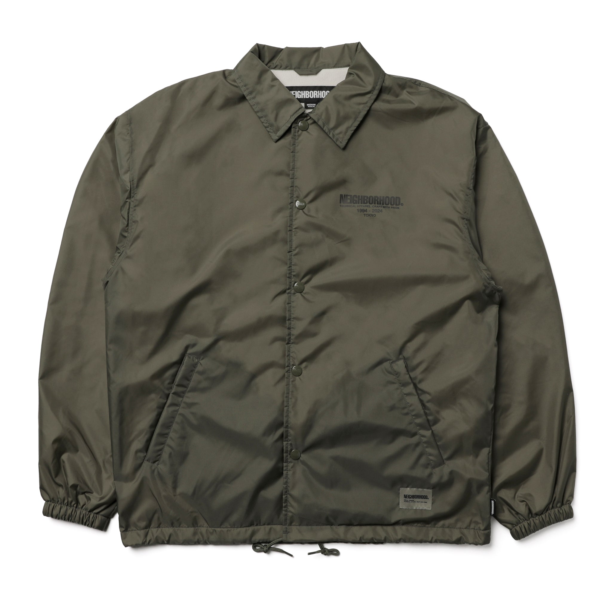 241TSNH-JKM01] Neighborhood Windbreaker-1 Jacket (Olive Drab 