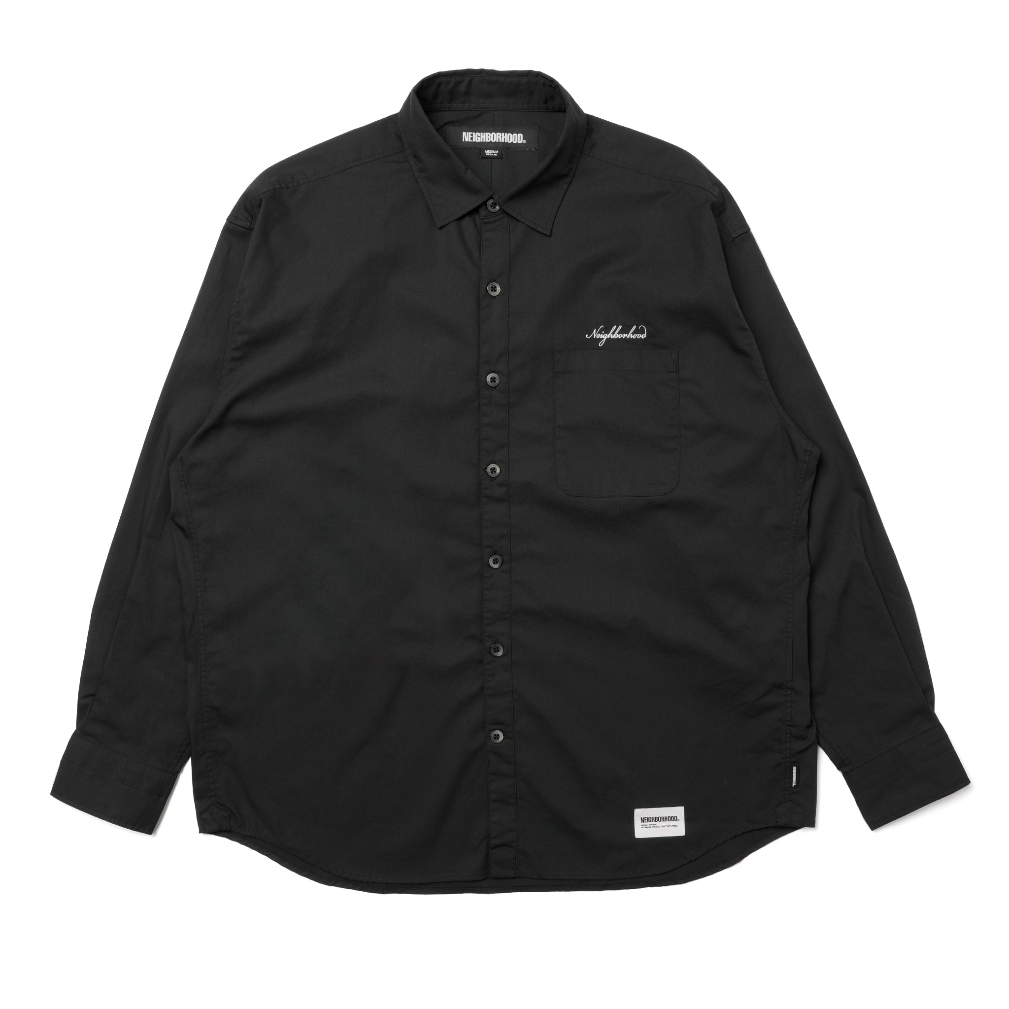 242SPNH-SHM01] Neighborhood Trad L/S Shirt (Black) – The Darkside 