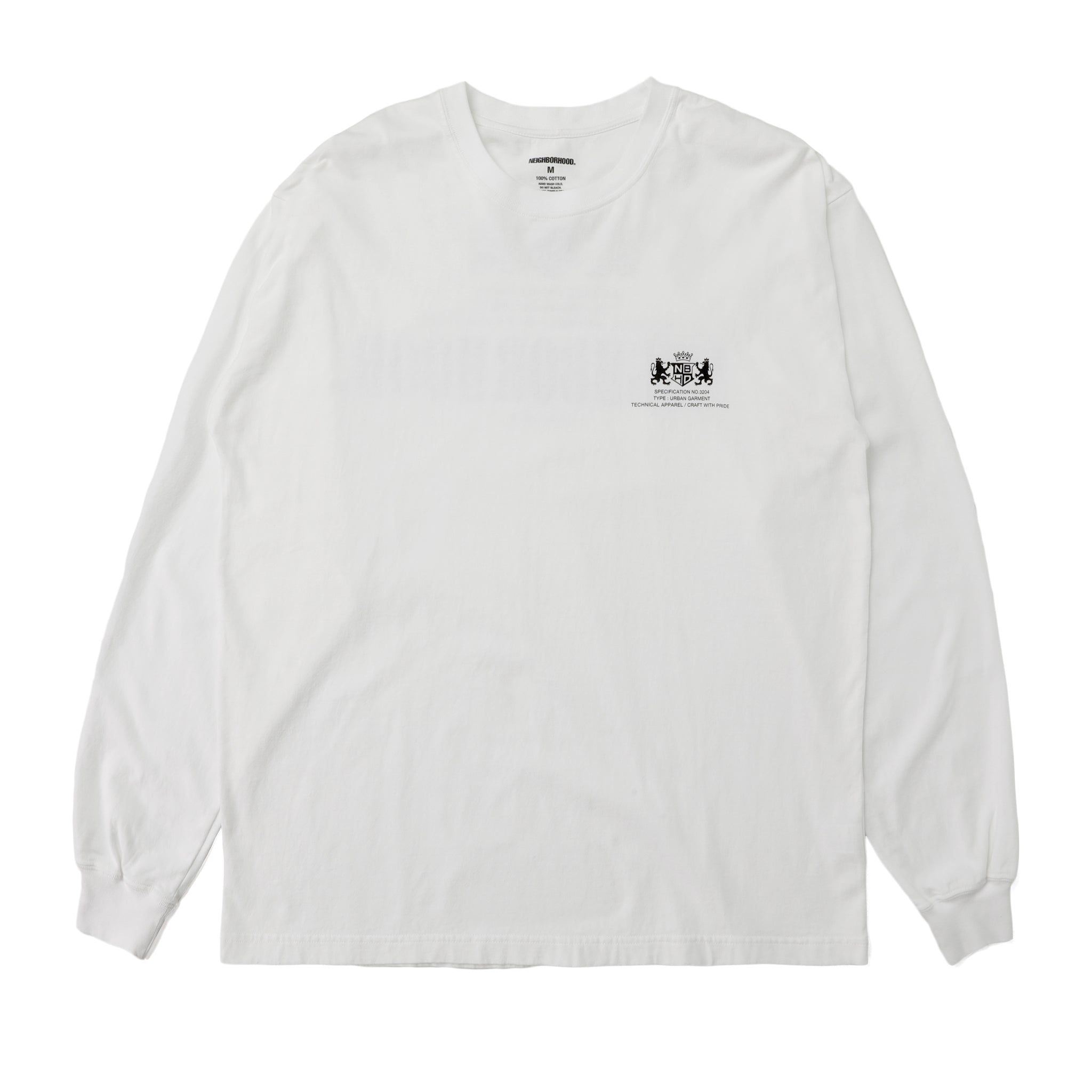 242PCNH-LT09] Neighborhood NH Tee LS-09 T-Shirt (White