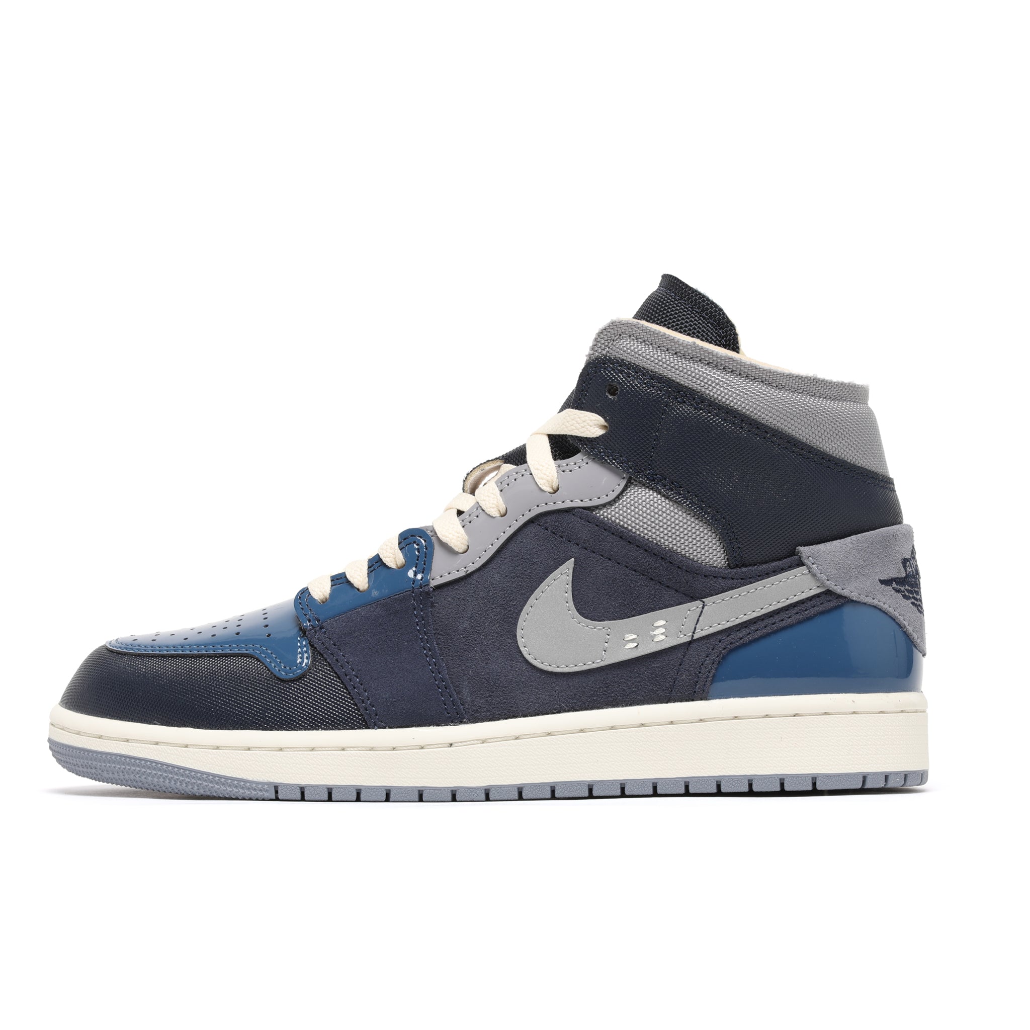 DR8868-400] Air Jordan 1 Mid SE Craft (Obsidian, White, French