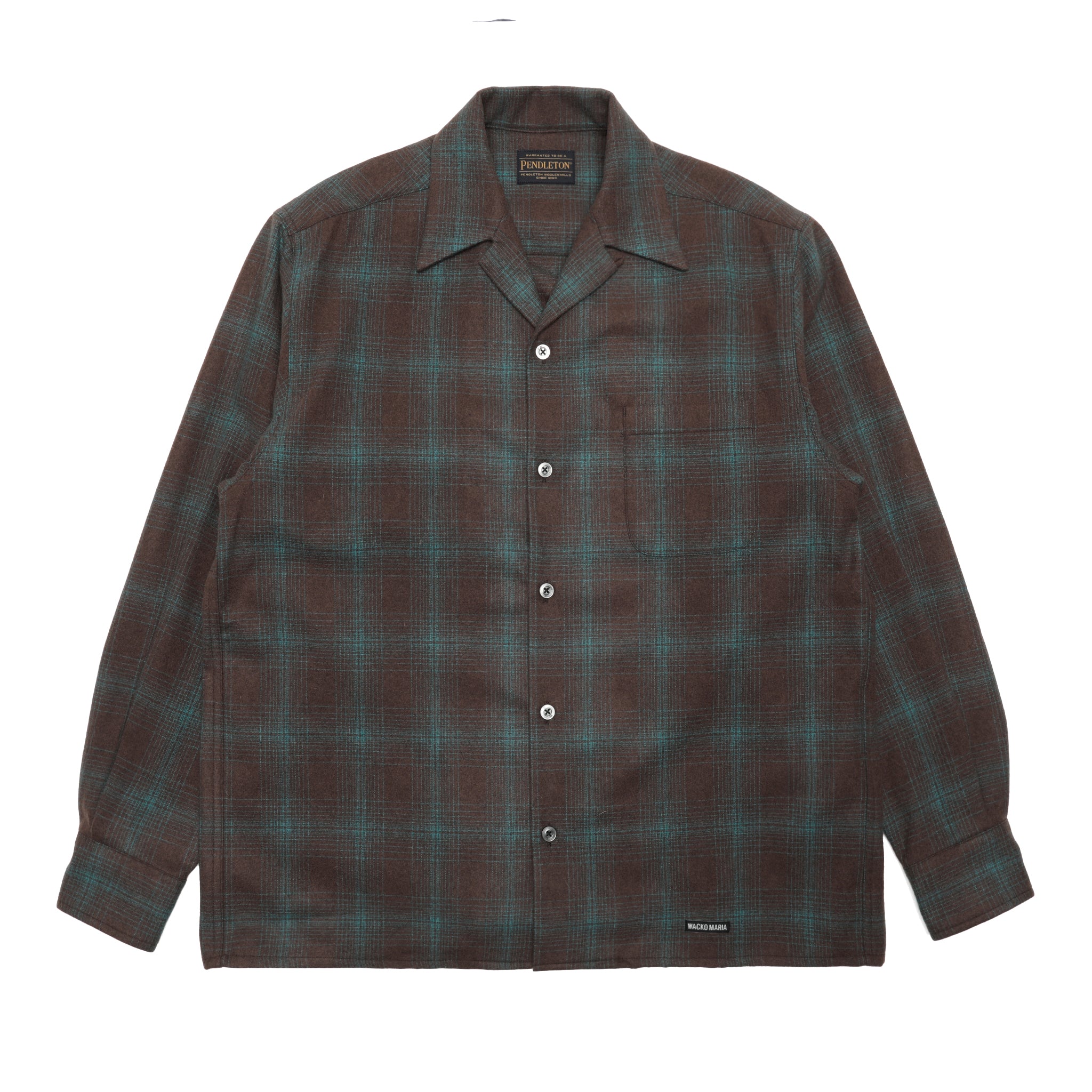 25AW WACKO MARIA × PENDLETON CHECK SHIRT 25FW-WMS-PE03] Wacko Maria x Pendleton Wool Hombre Check Open