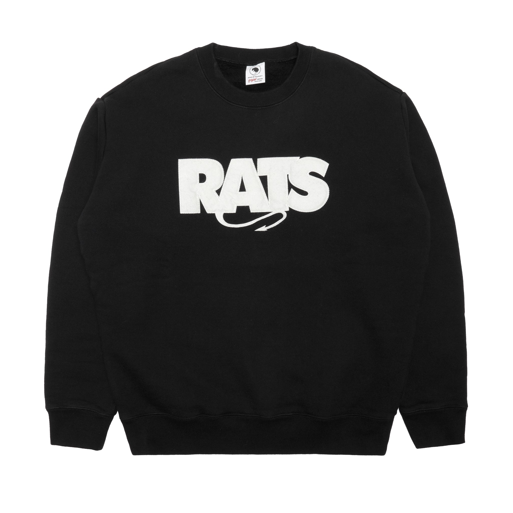 RATS ニット　XXL 25'RTC-1001] Rats Box Logo Crewneck Sweater (Black) – The Darkside