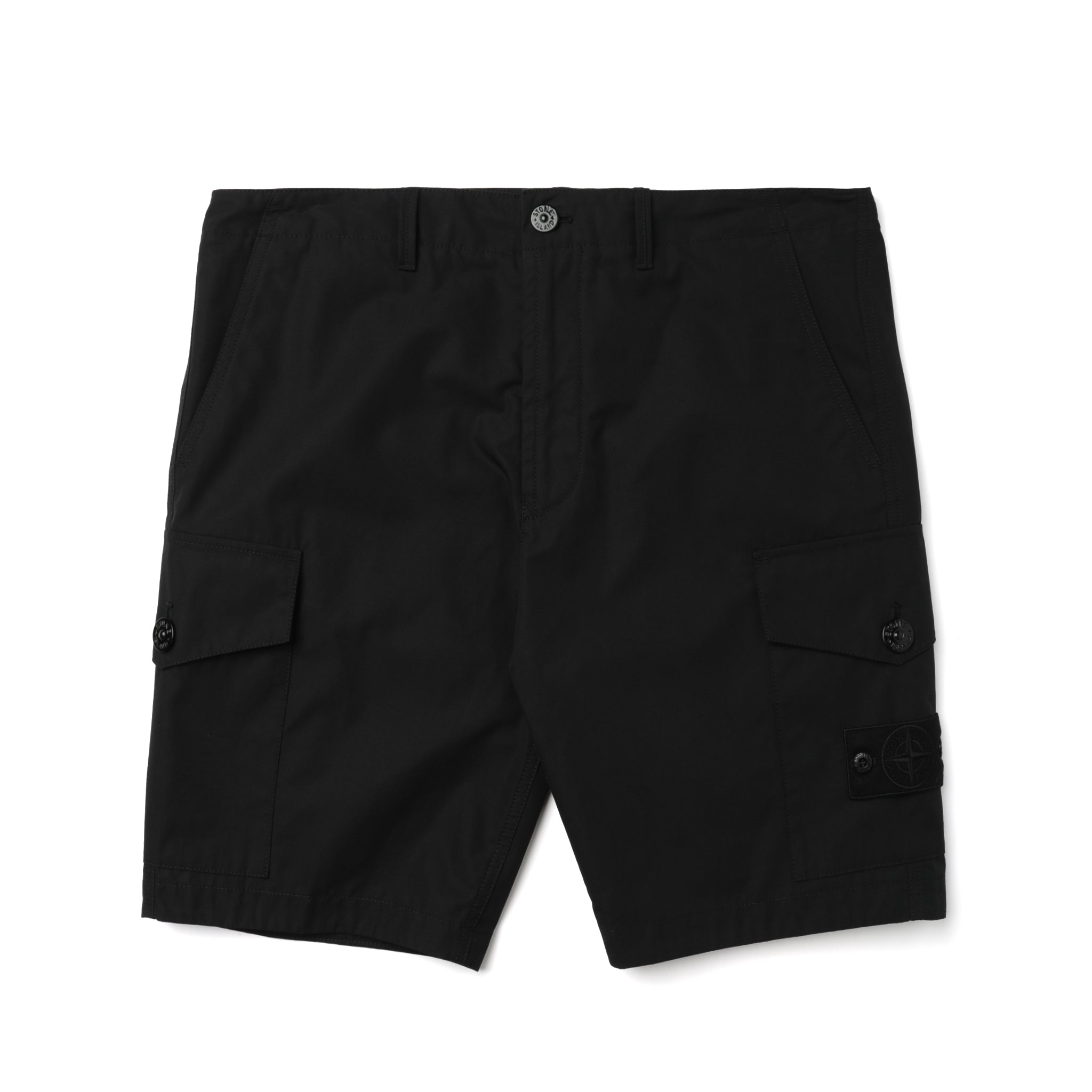 L100014_V0029] Stone Island Ghost Piece Shorts (Black) – The 