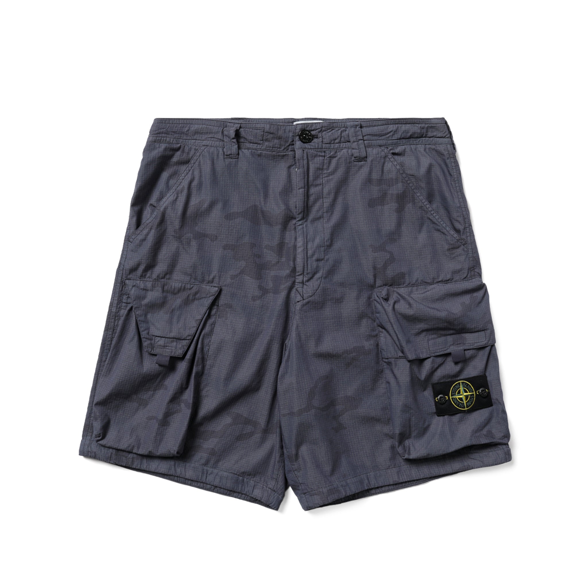 L1S15L100009S00E9-V002D] Stone Island Camo Bermuda Short (Blue