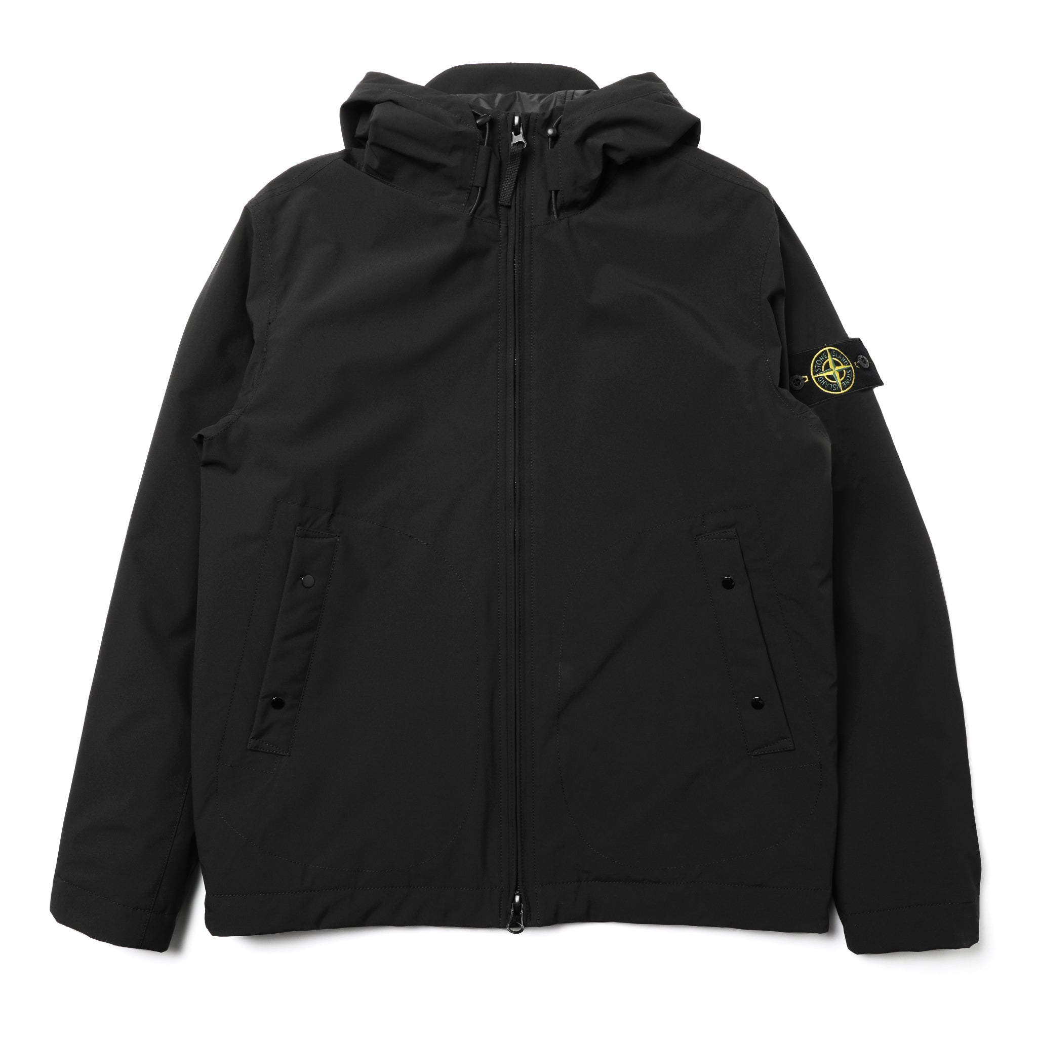 Stone Island Soft Technology Hooded Jacket Black