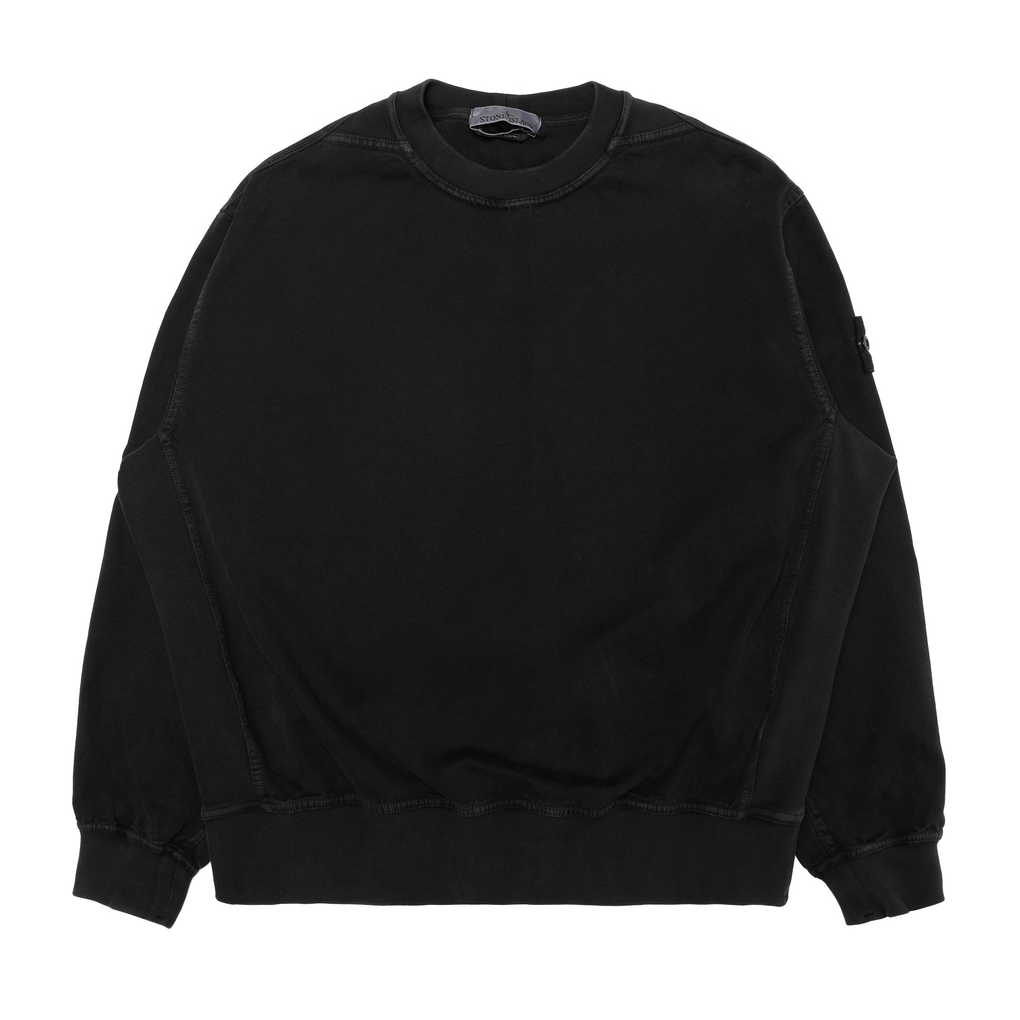 K2S156100015S0184_V0129] Stone Island Washed Effect Crewneck