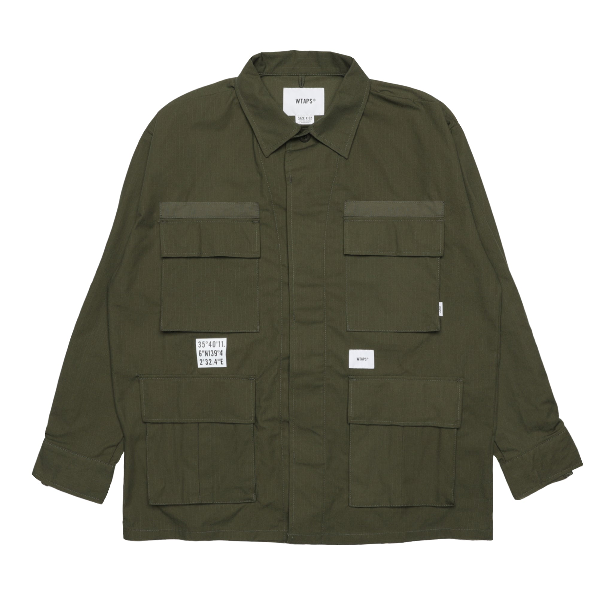 232WVDT-SHM03] WTAPS JMOD 01 L/S Shirt (Olive Drab) – The Darkside