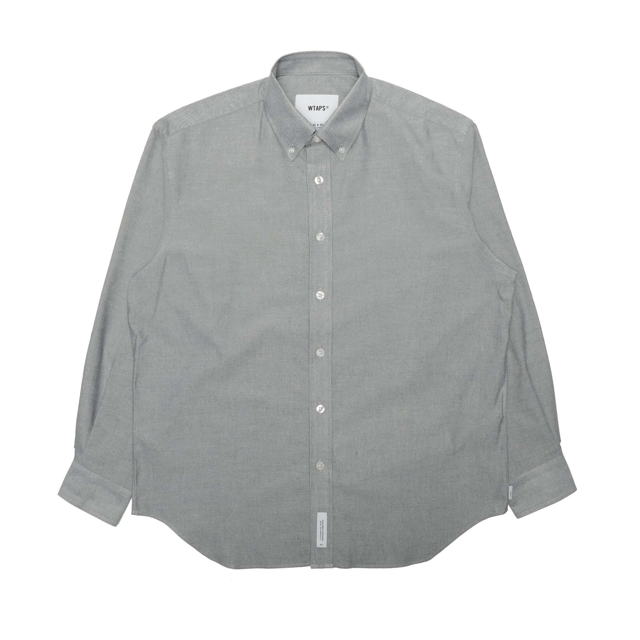 252CWDT-SHM01] WTAPS BD 01 L/S CTPL Oxford COOLMAX RF (Black