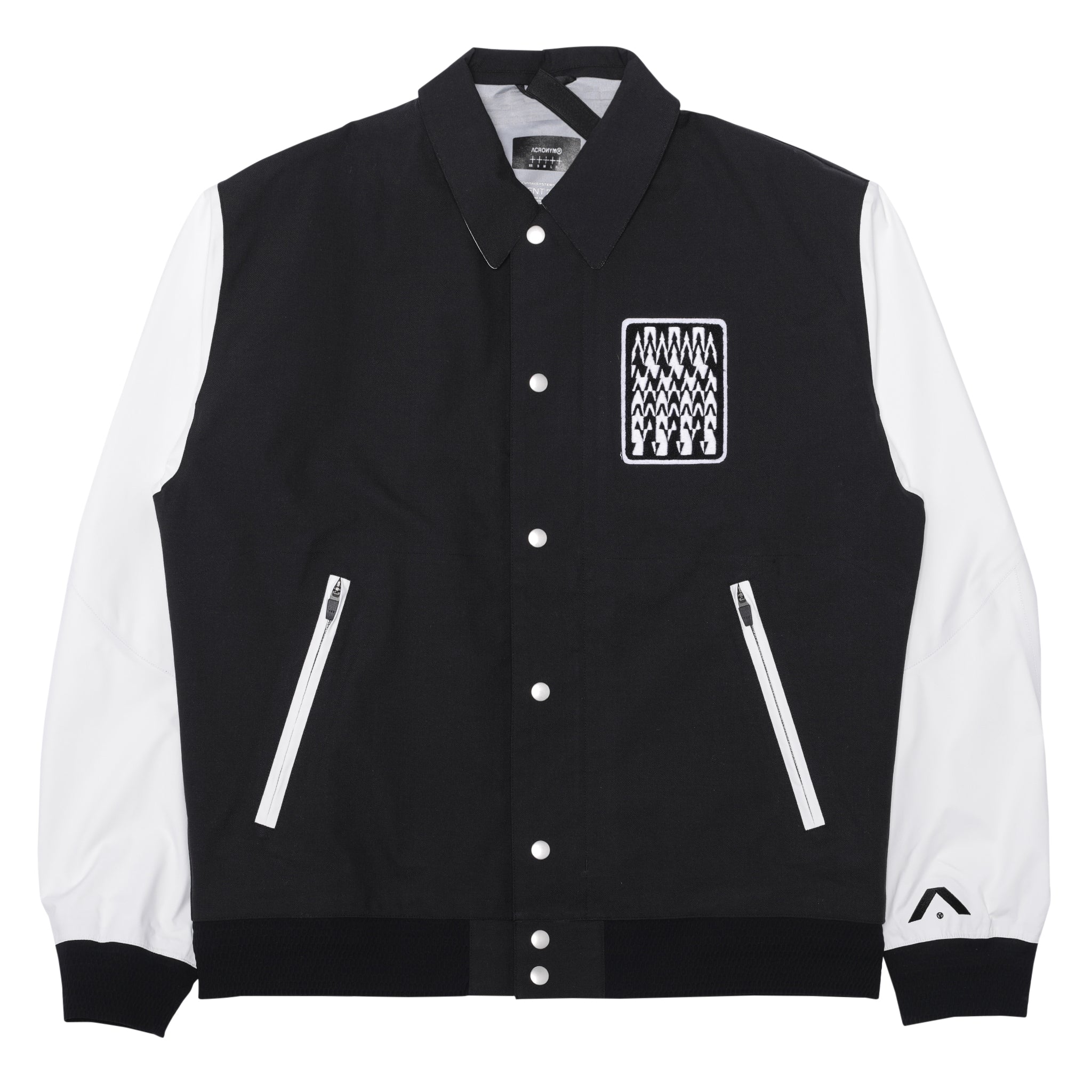 Acronym J94-VT Varsity Jacket (Black, White) – The Darkside Initiative