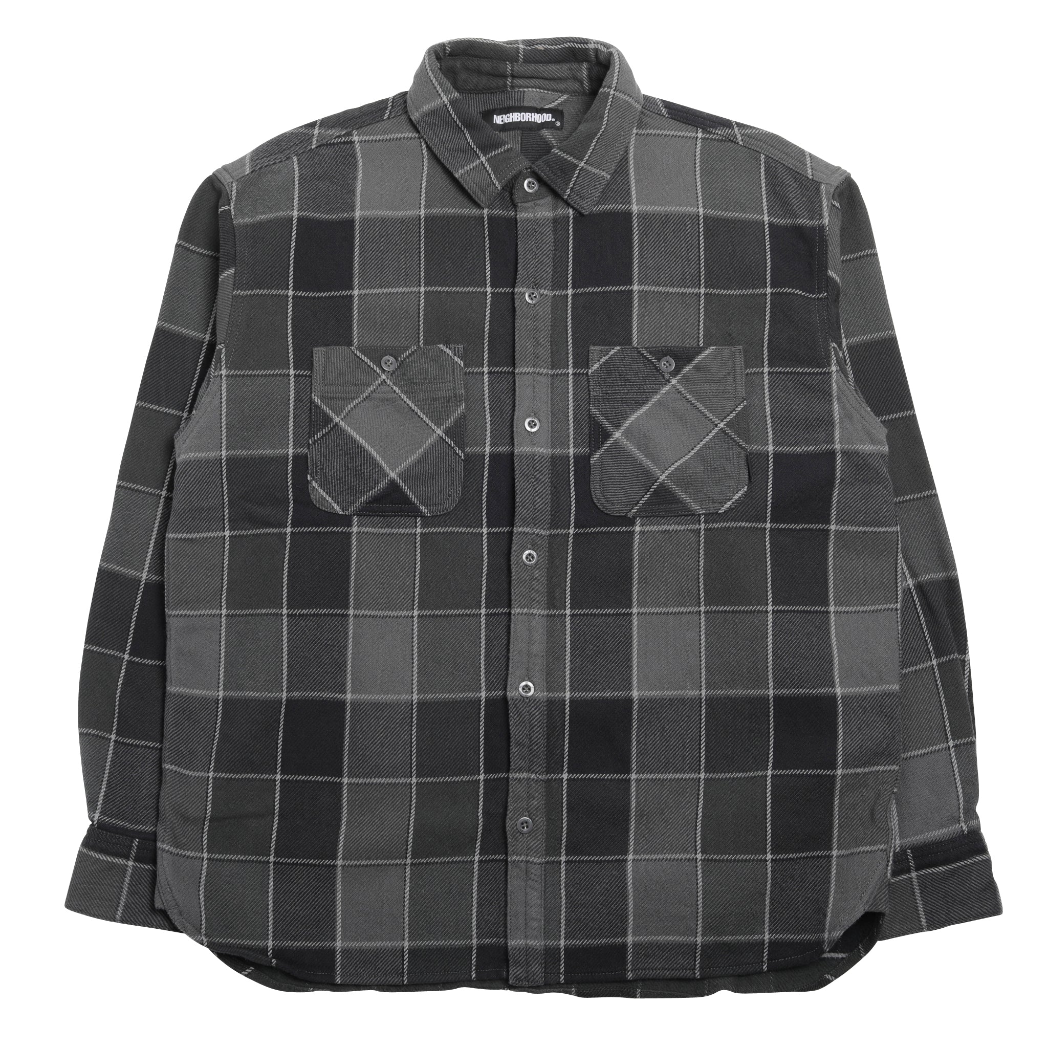 Neighborhood Nel Check Shirt Black