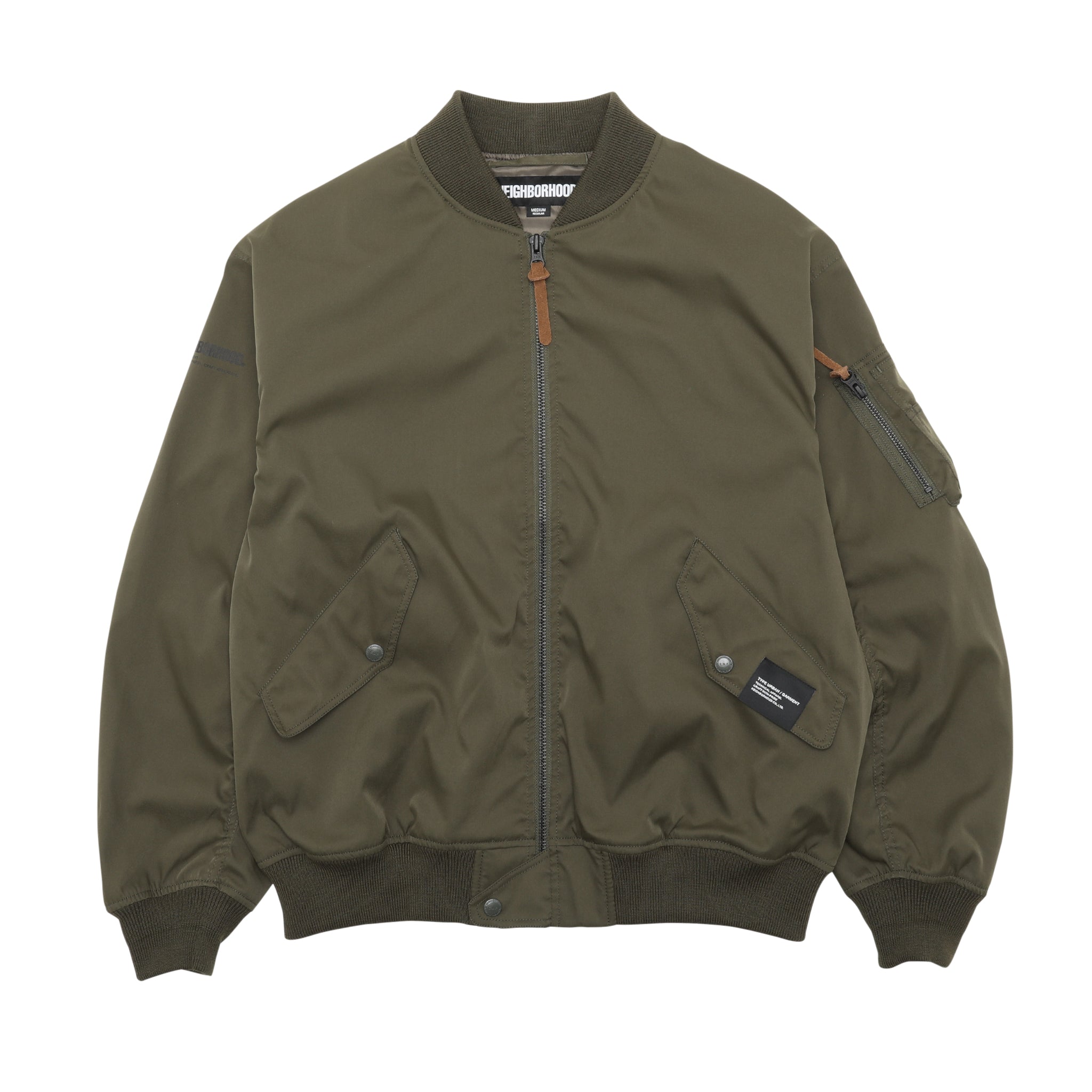 231TSNH-JKM06] Neighborhood L-2 Flight Jacket (Olive Drab) – The