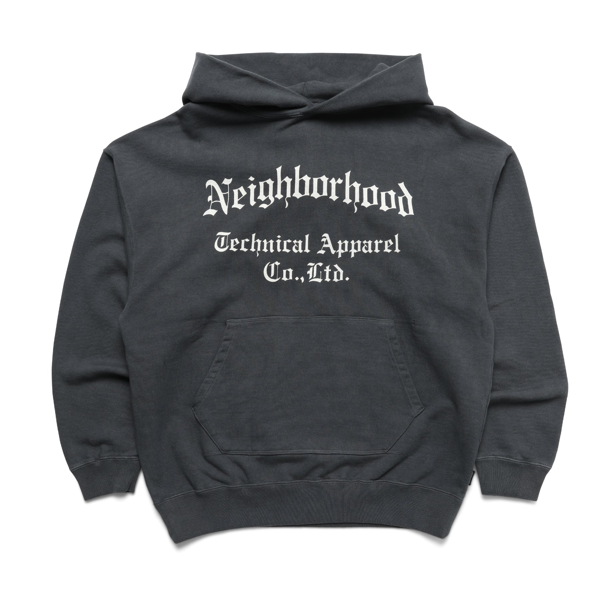 Neighborhood Sulfur Dye-S Hooded Sweatshirt Black