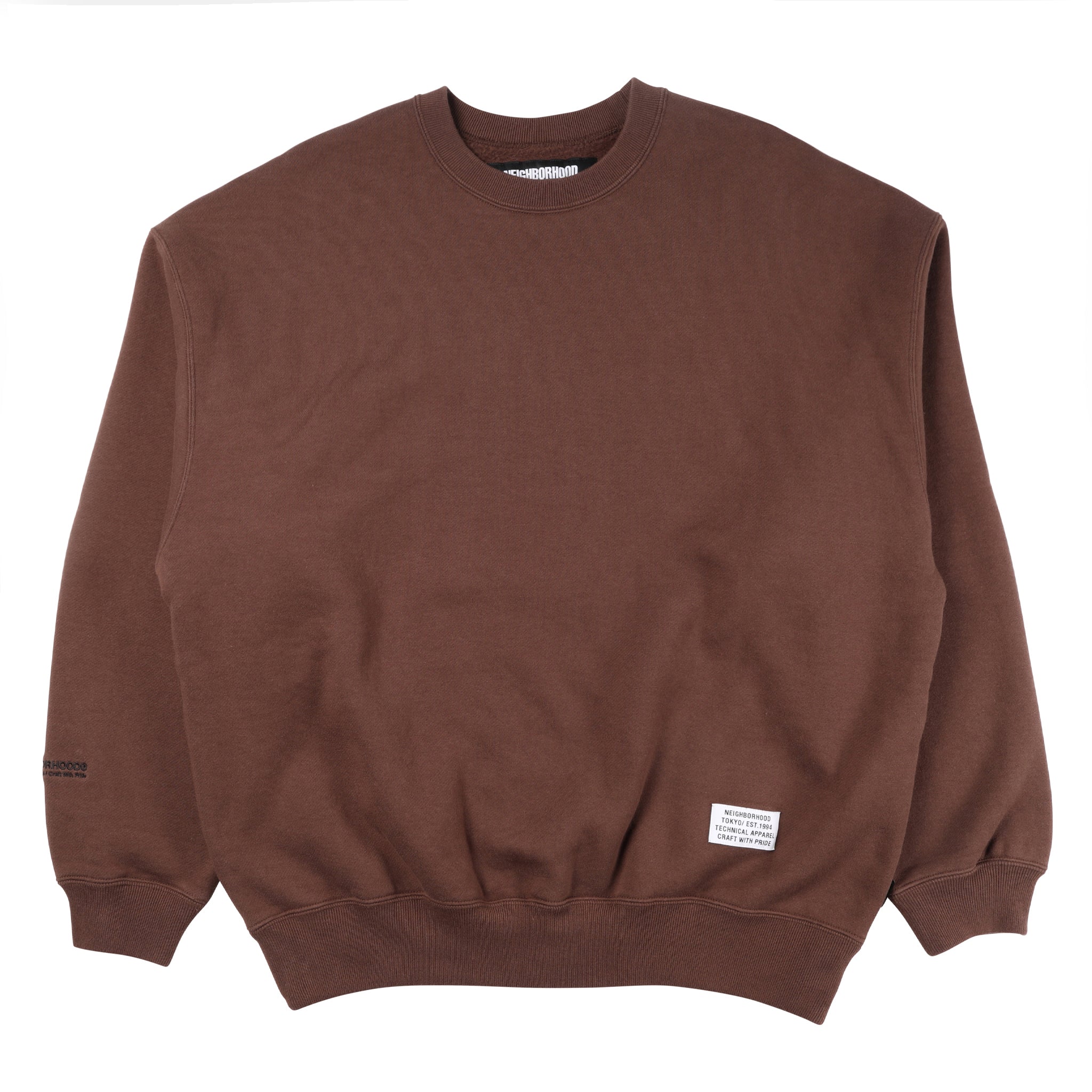 222FPNH-CSM03] Neighborhood SD-S Crewneck Sweater (Brown) – The 