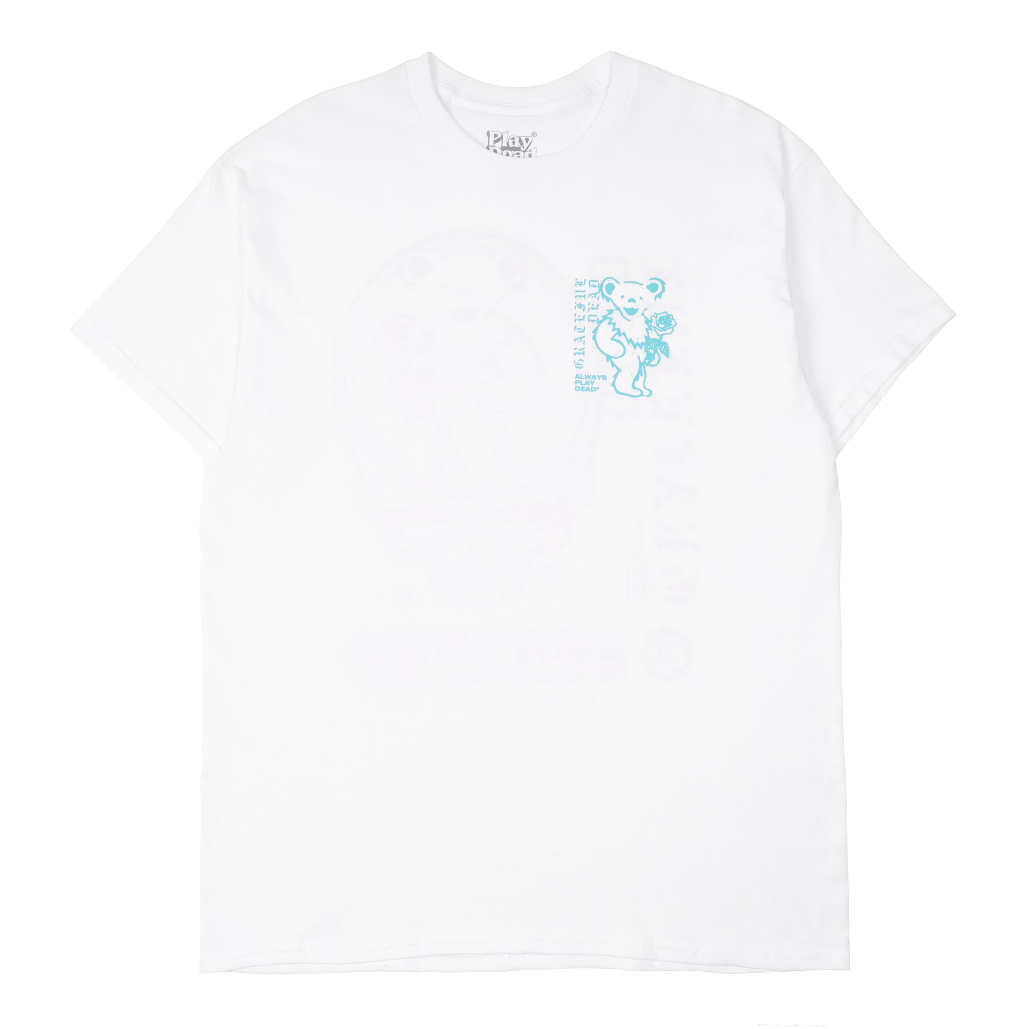 Play Dead Rose Bear T-Shirt White