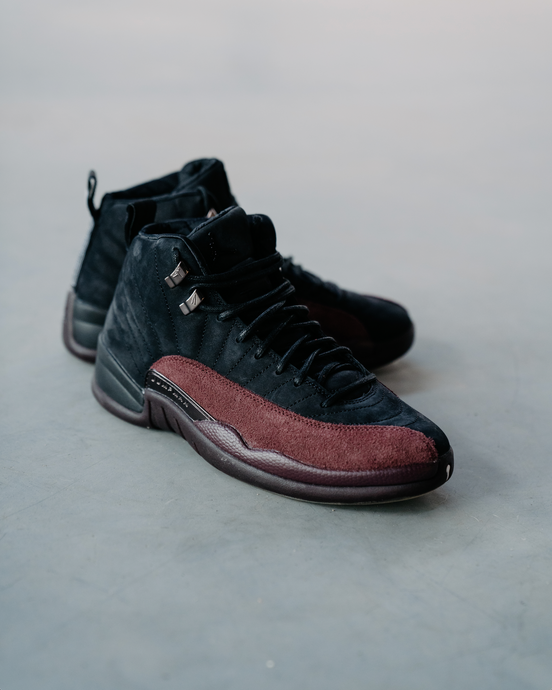 Women’s Air Jordan 12 x A Ma Maniére ‘Black and Burgundy Crush’