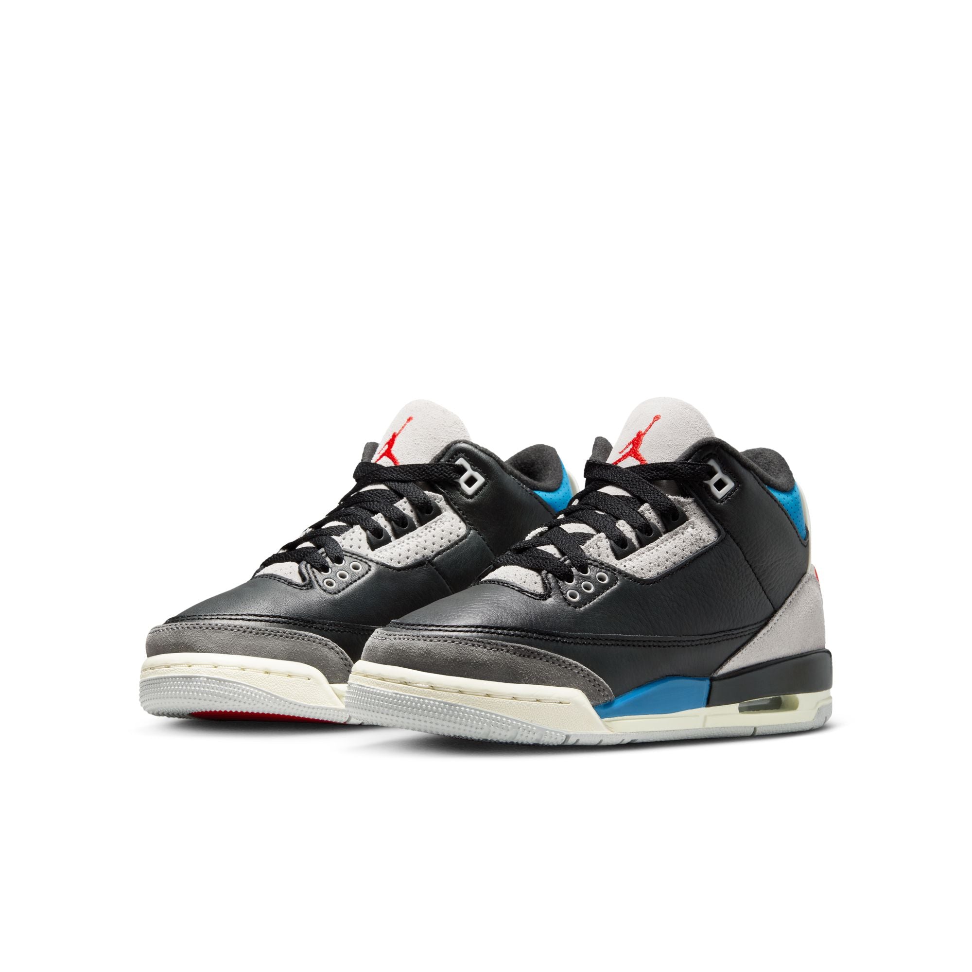 Air Jordan 3 ブラック/シルバー IB8968-004] Big Kids' Air Jordan 3 Retro 'Rare Air' (Black
