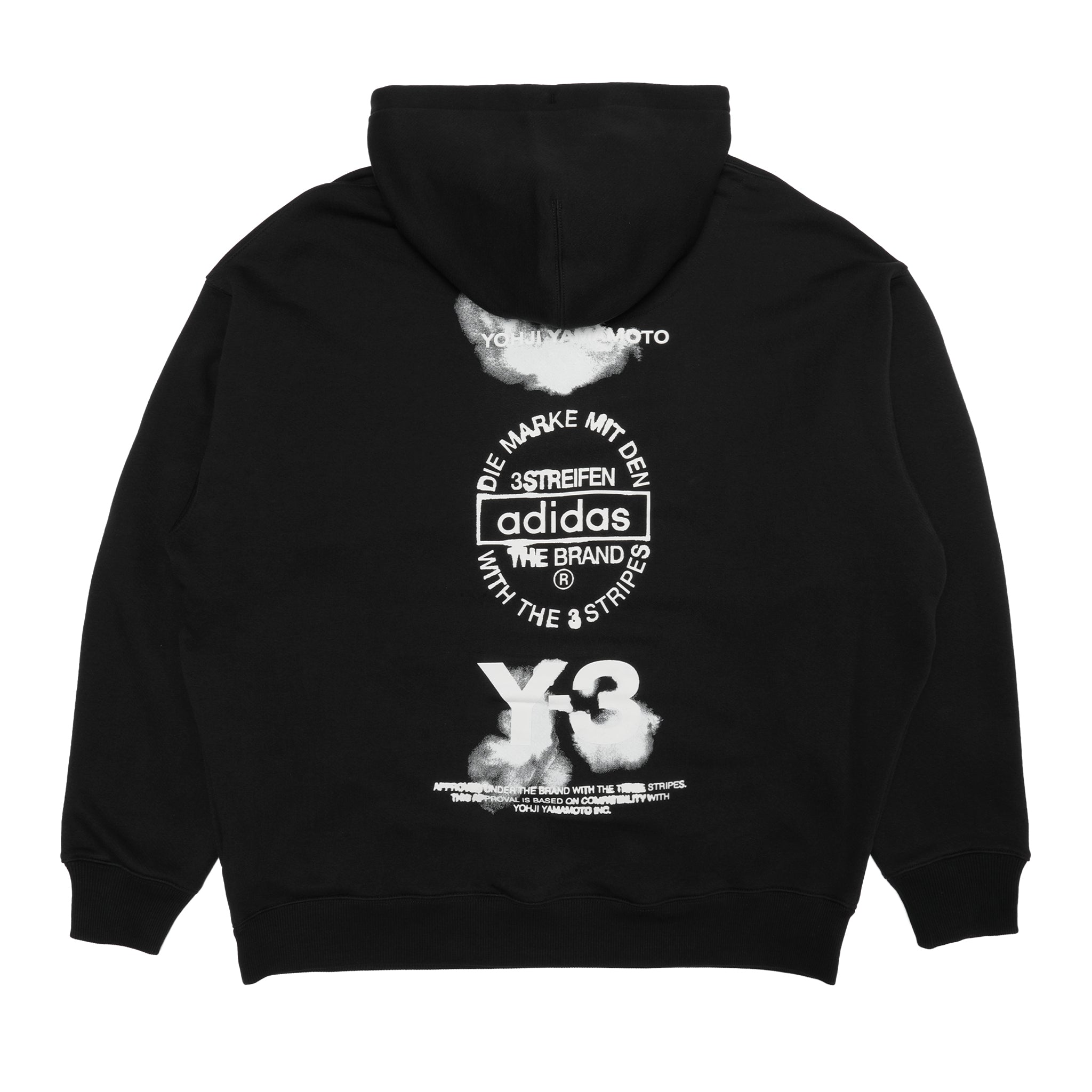 トップス Y-3 U GFX HOODIE Y-3 Yohji Yamamoto U GFX HOODIE in Black | FWRD