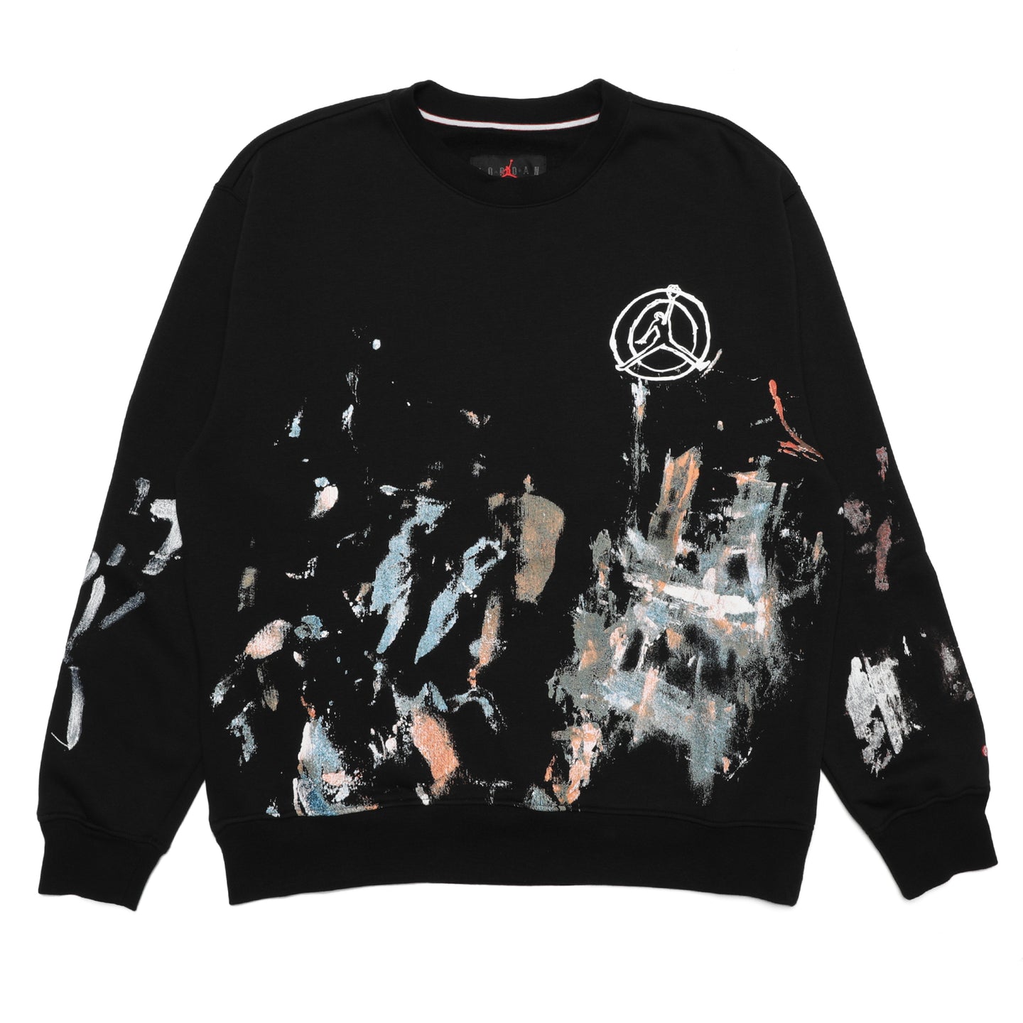 Jordan Artist Series by Jammie Holmes Fleece Crewneck Sweatshirt Black
