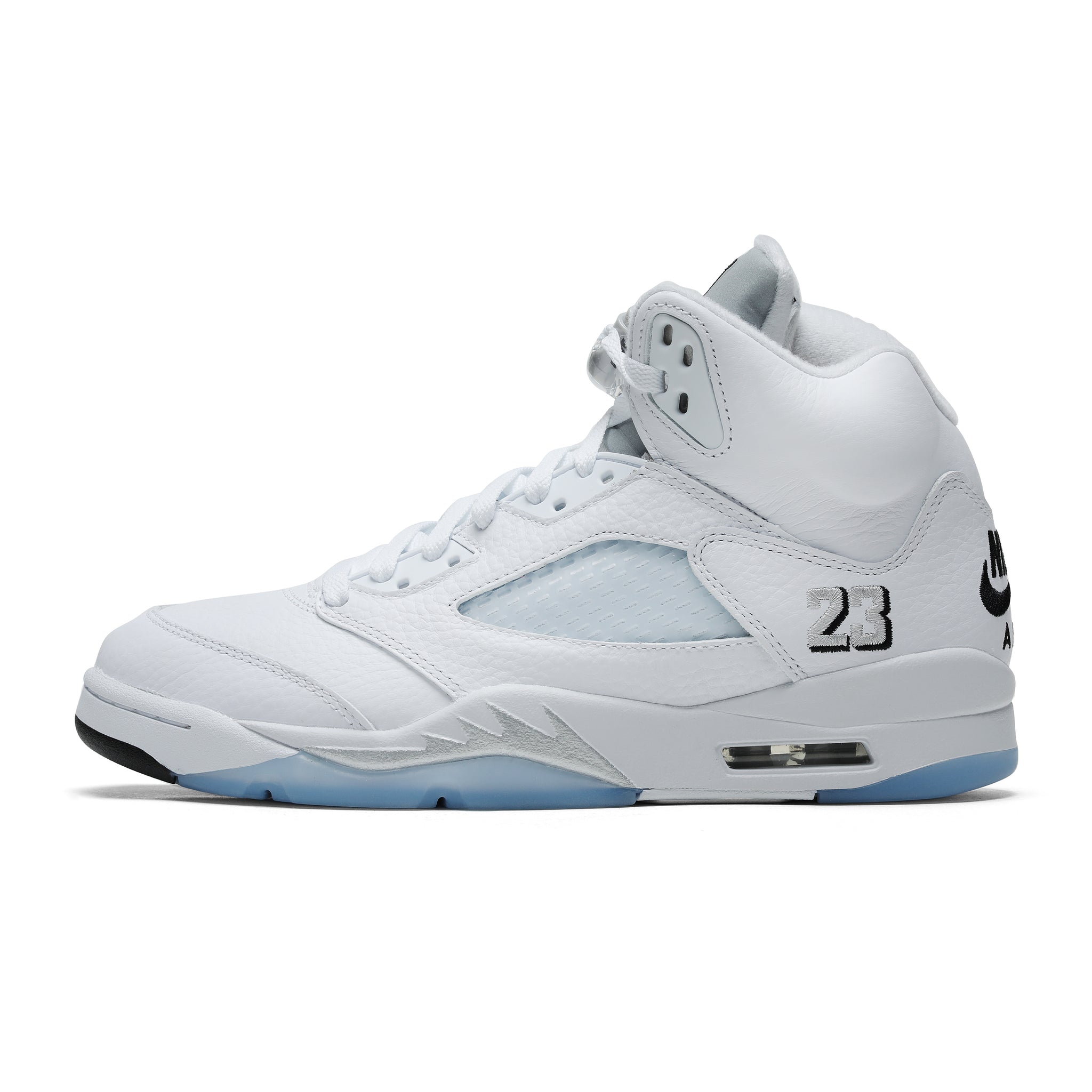 HQ7978-103] Air Jordan 5 Retro 'White Metallic' (White, Black