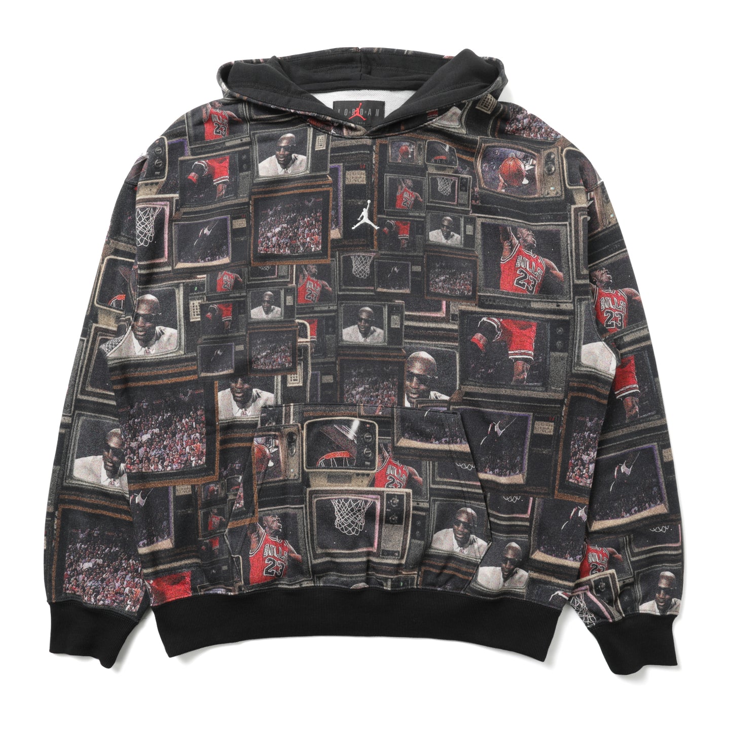 Air Jordan Brooklyn Fleece Printed Pullover Hoodie Black