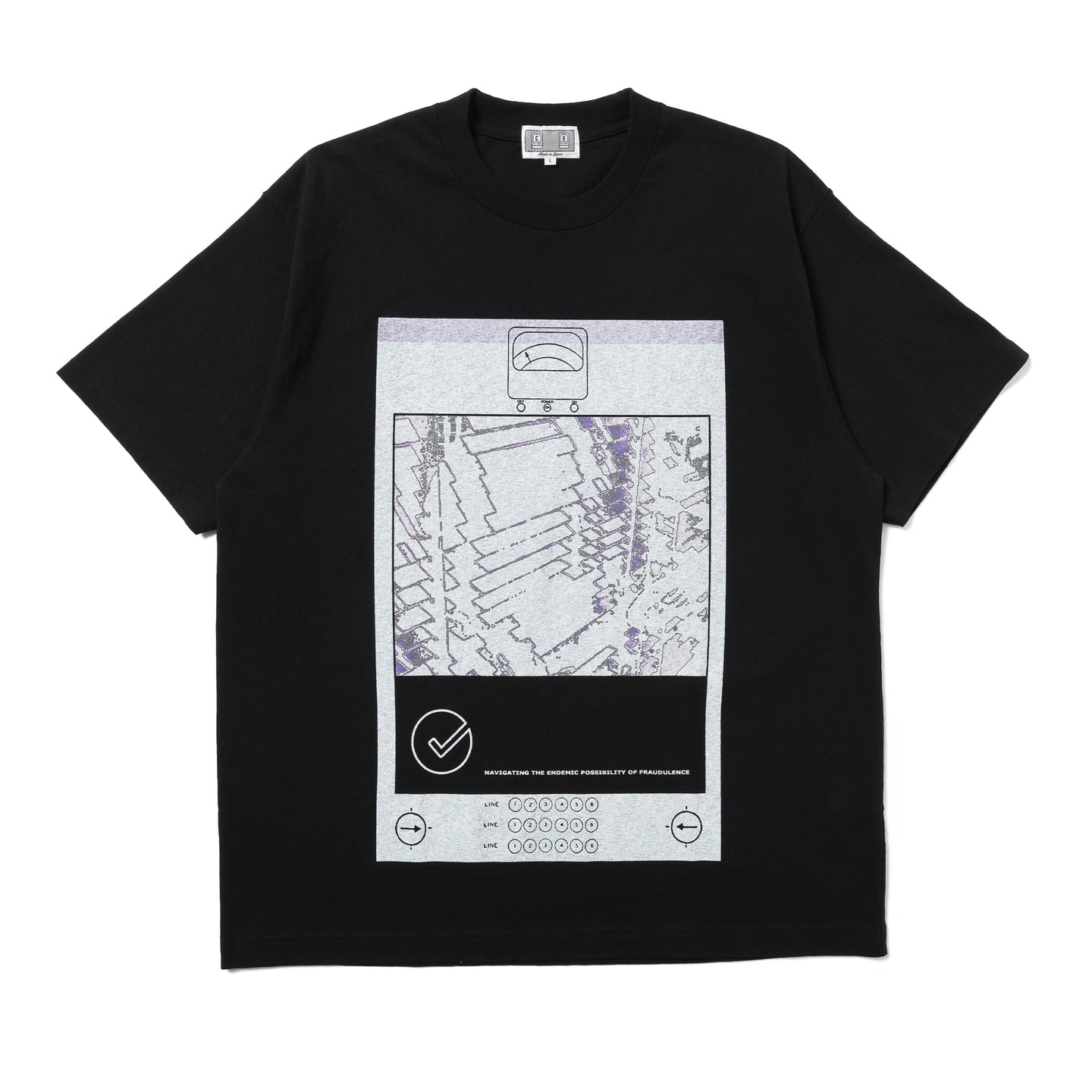 CES29T03] Cav Empt AS StackNAV T-Shirt (Black)