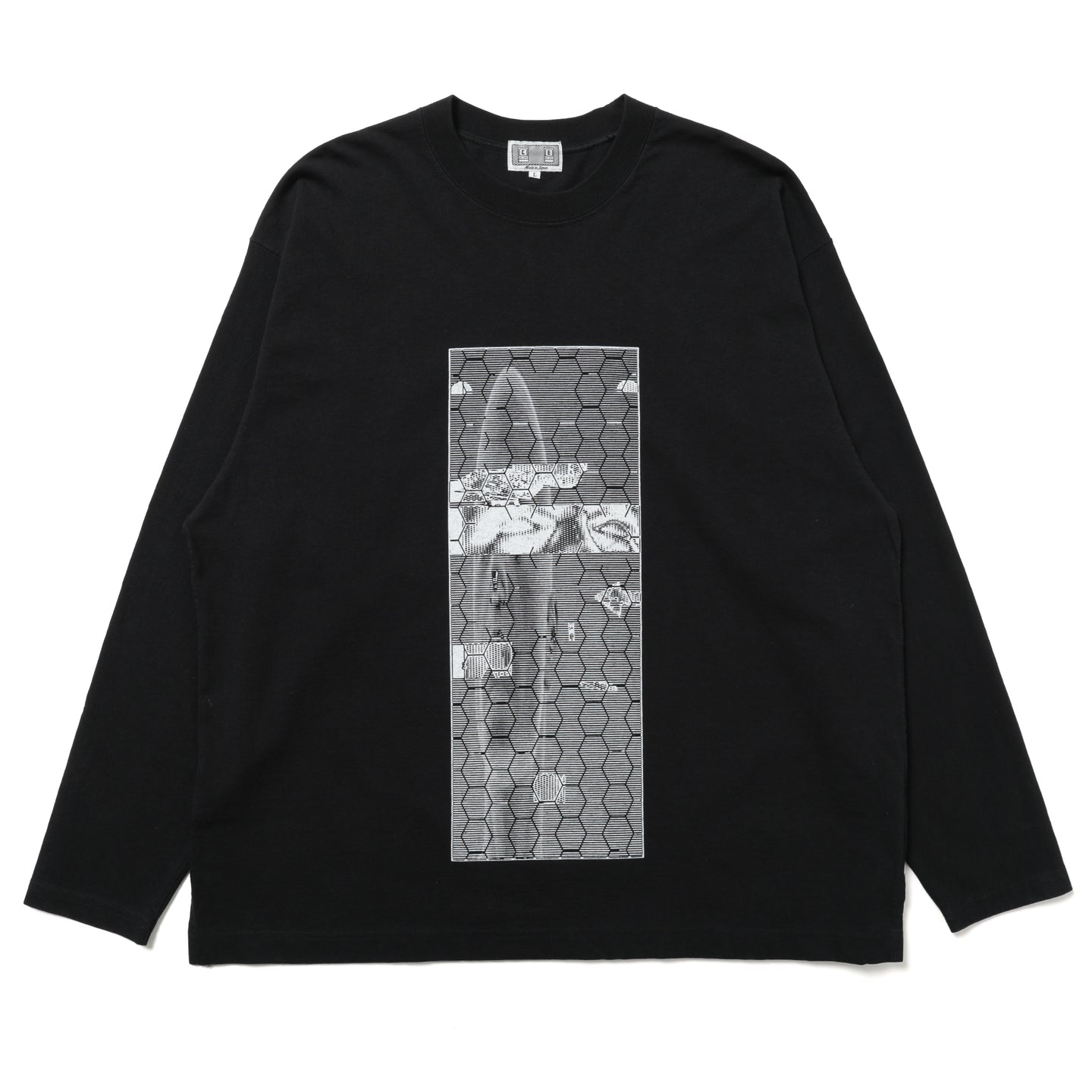 c.e. cavempt ロンT as dark plan CES29LT01] Cav Empt Washed MD Wirecutter Long Sleeve T-Shirt