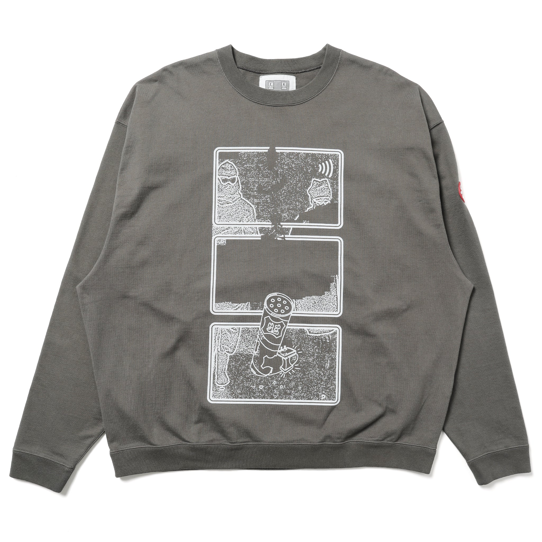 CES29CS28] Cav Empt MD Clean Room Light Big Crewneck (Charcoal