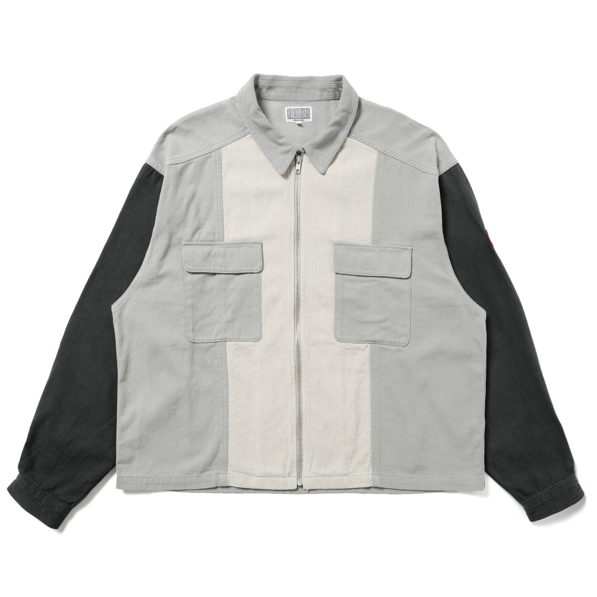 CES29JK21] Cav Empt Stripe Cut Short Shirt Jacket (Grey) – The