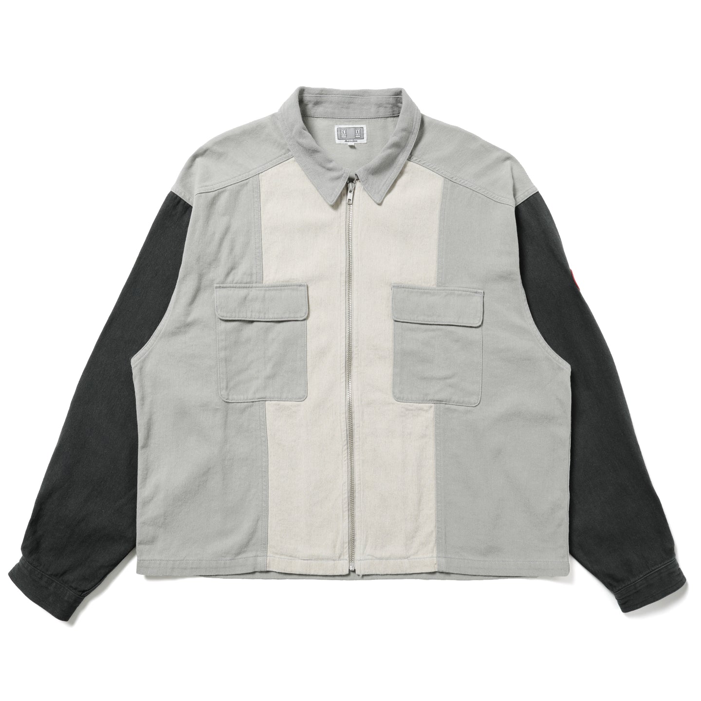 CES29JK21] Cav Empt Stripe Cut Short Shirt Jacket (Grey) – The