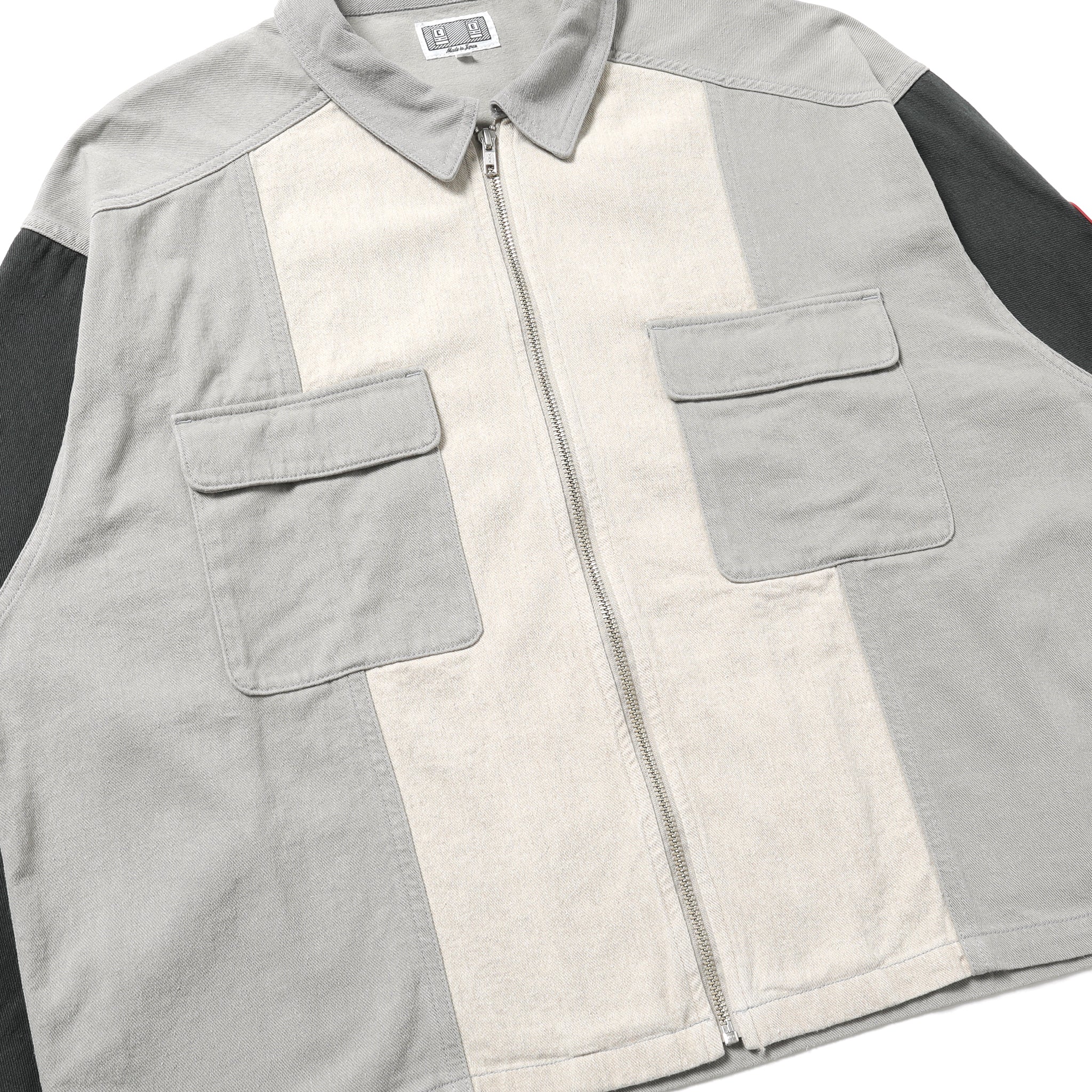 CES29JK21] Cav Empt Stripe Cut Short Shirt Jacket (Grey) – The