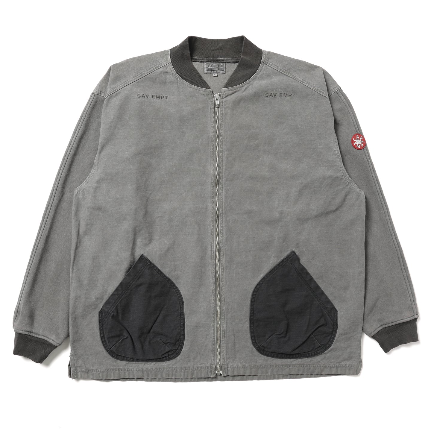 CES29JK14] Cav Empt Overdye Jersey Sleeve Zip Jacket (Khaki) – The