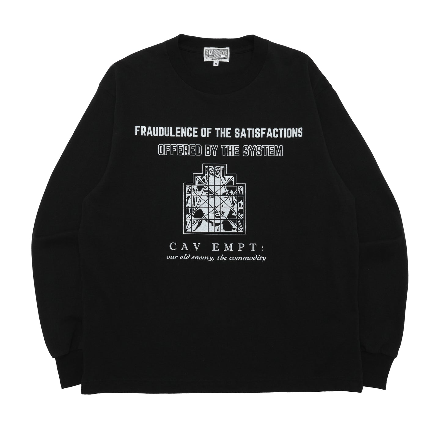 Cav Empt Offered By The System L/S T-Shirt Black