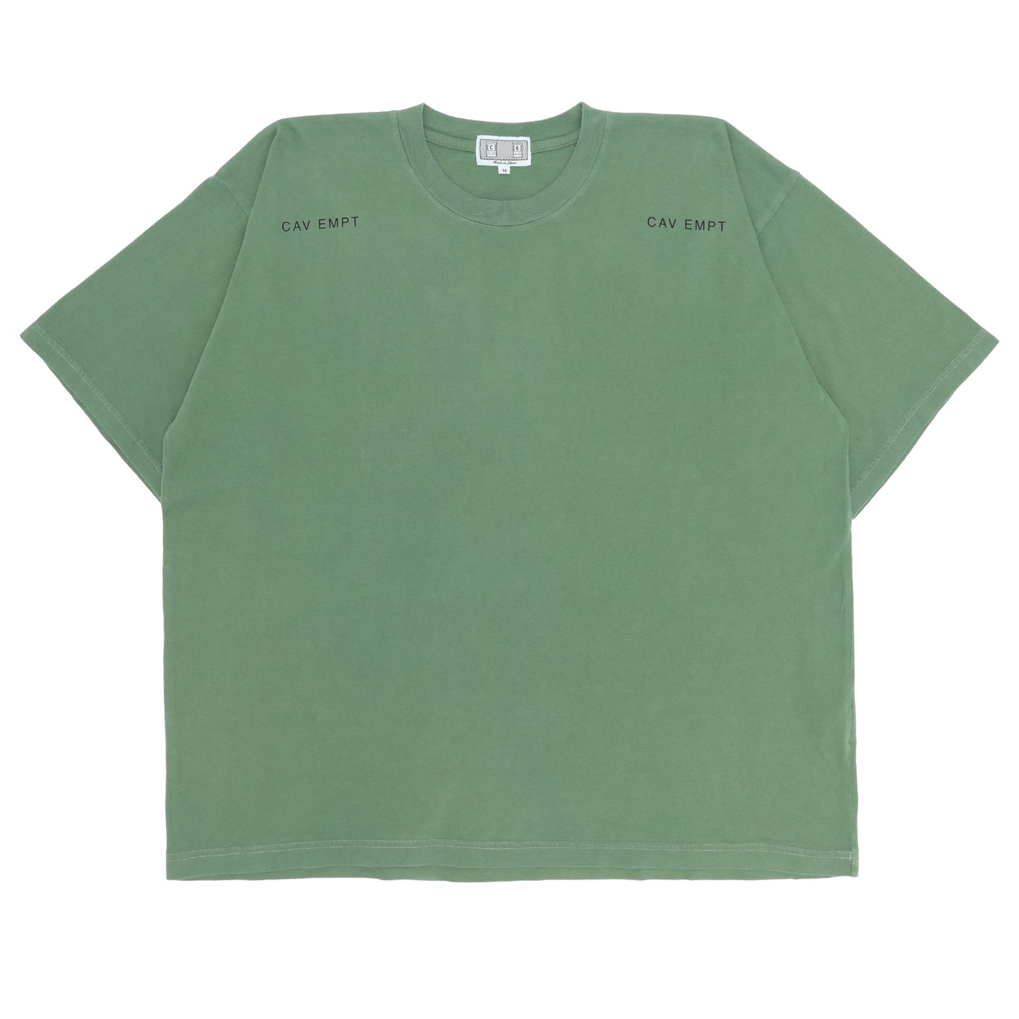 Cav Empt Overdye Non Referential Big T-Shirt Green