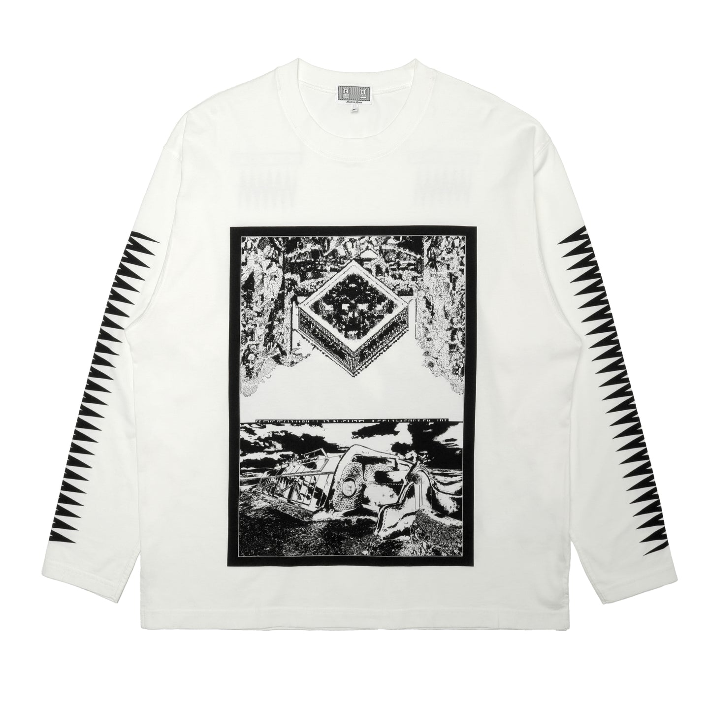 Cav Empt Century Camo Long Sleeve T-Shirt White