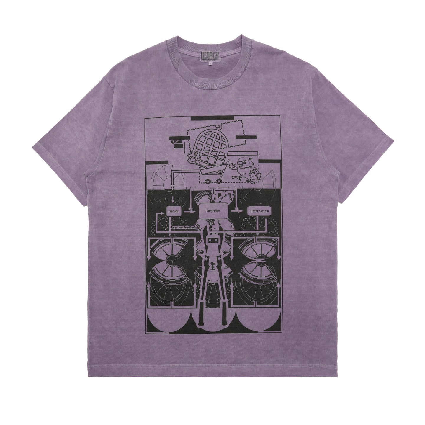 Cav Empt Overdye MD Looperator T-Shirt Purple