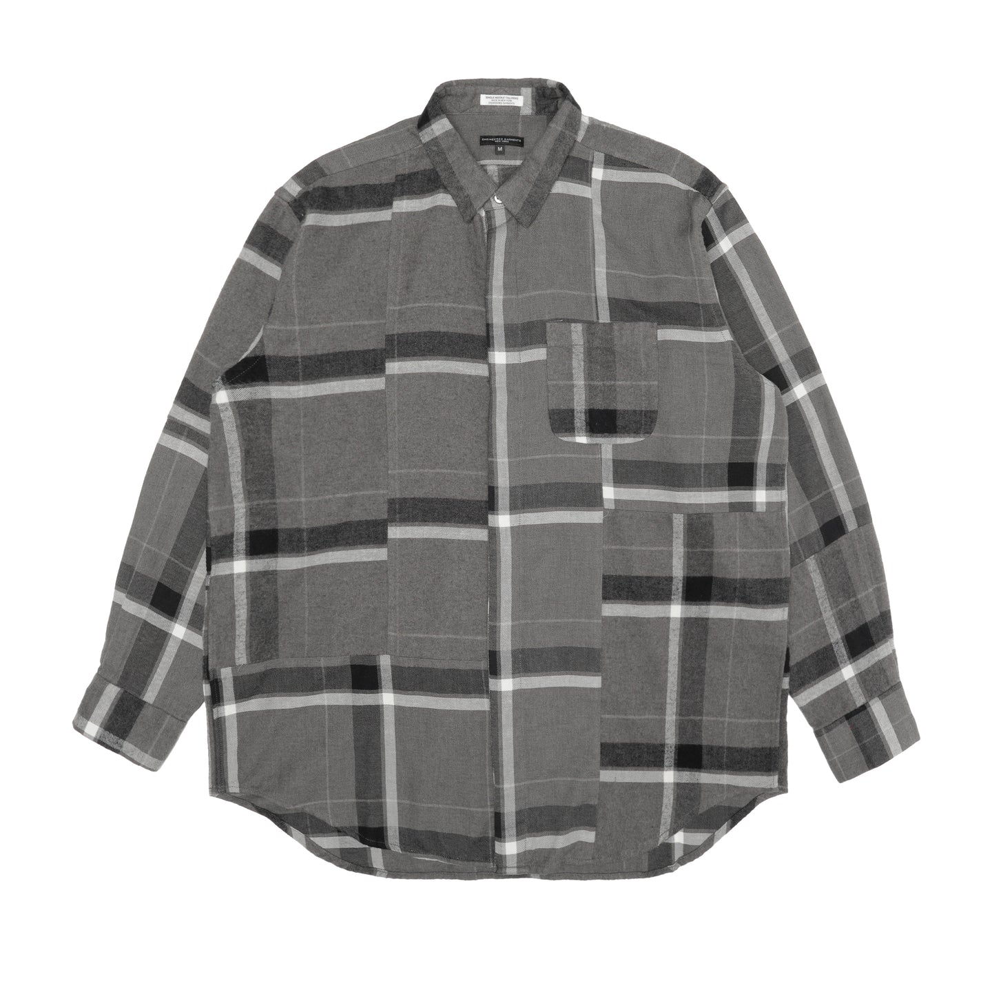 Engineered Garments Combo Short Collar Shirt Grey